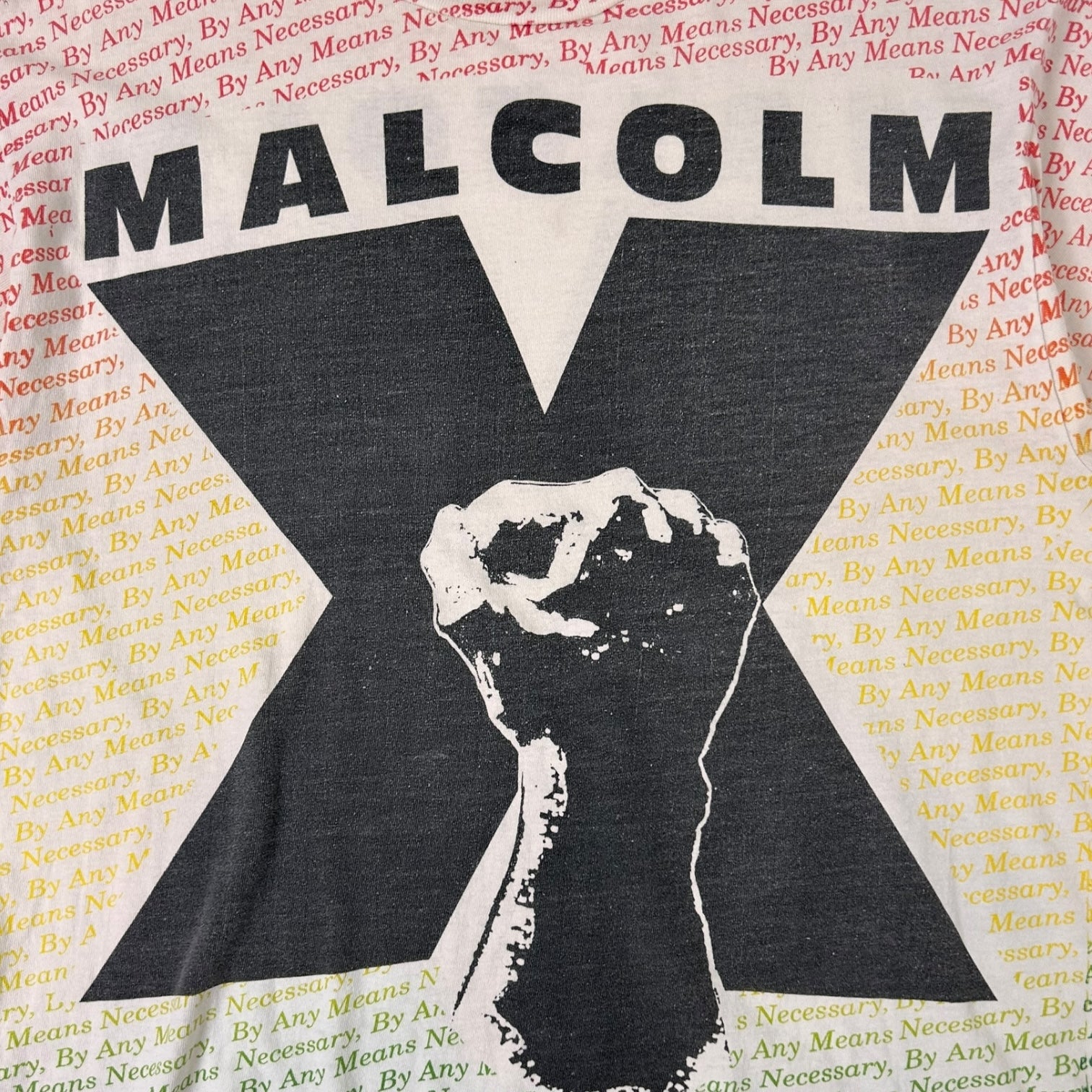 Vintage Malcolm X By All Means Necessary AOP T-Shirt