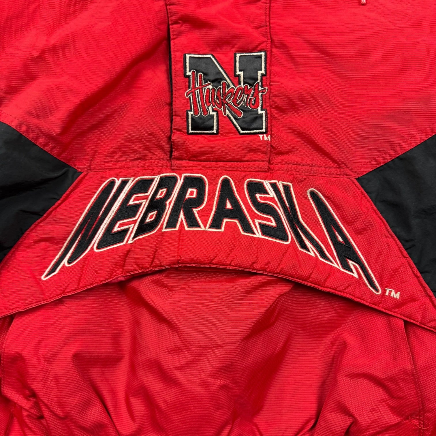 Vintage Starter Nebraska Huskers Anorak Jacket Red/Black