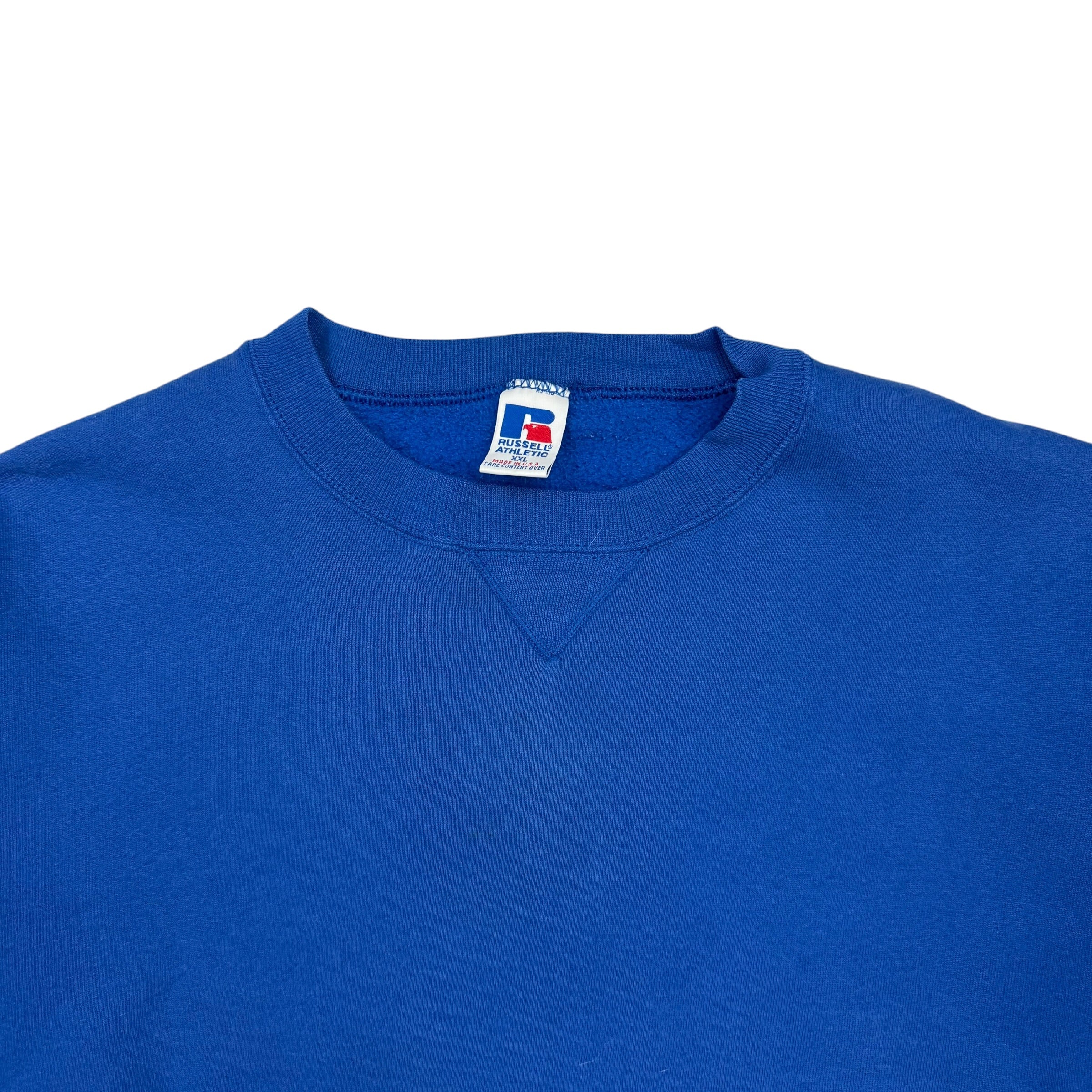 Vintage Russell Athletics Blank Crewneck Blue