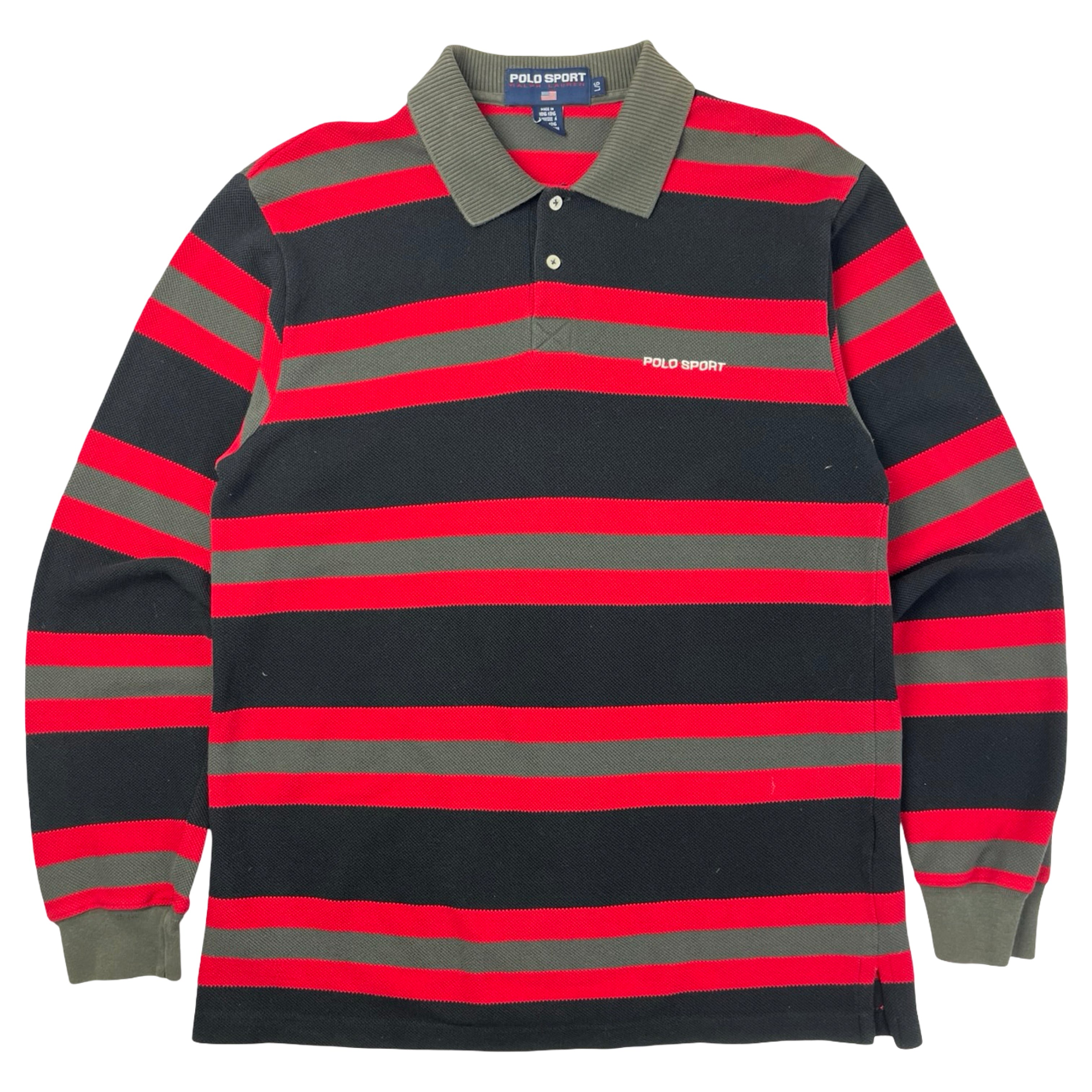 Vintage Polo Sport Waffle Rugby Polo