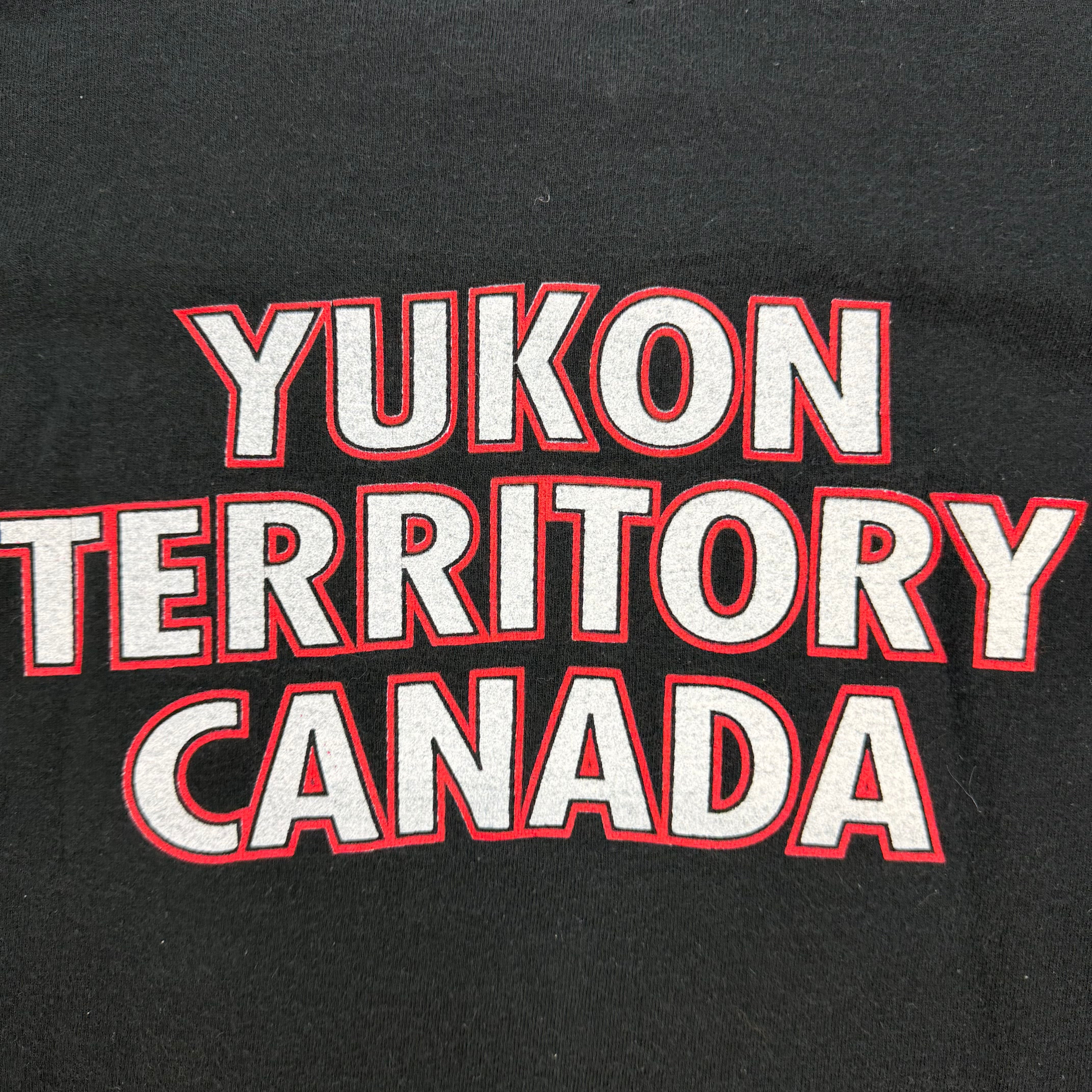 Vintage Harley Davidson Full Throttle Freedom Yukon Territory Tee Black