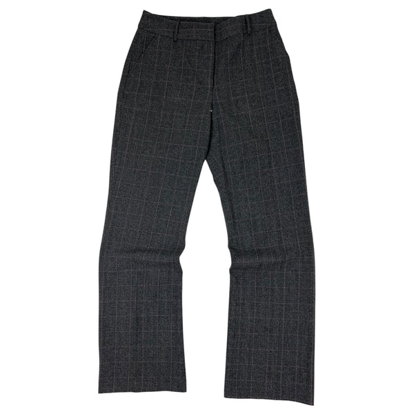 (W) Dalia Collection Classic Fit Plaid Trousers