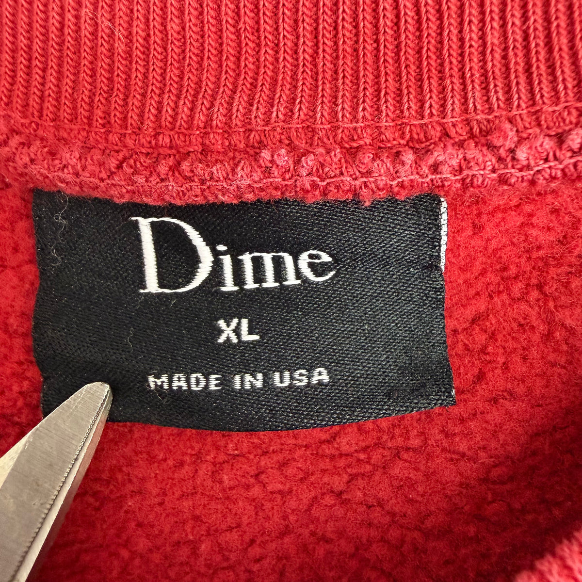 Dime Important Crew Neck Sweatshirt Red
