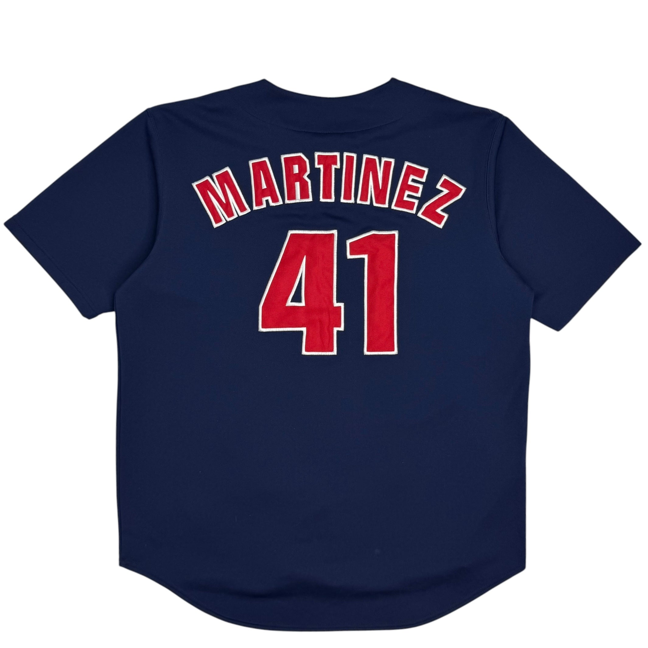 Vintage Cleveland Indians Martinez Jersey Navy