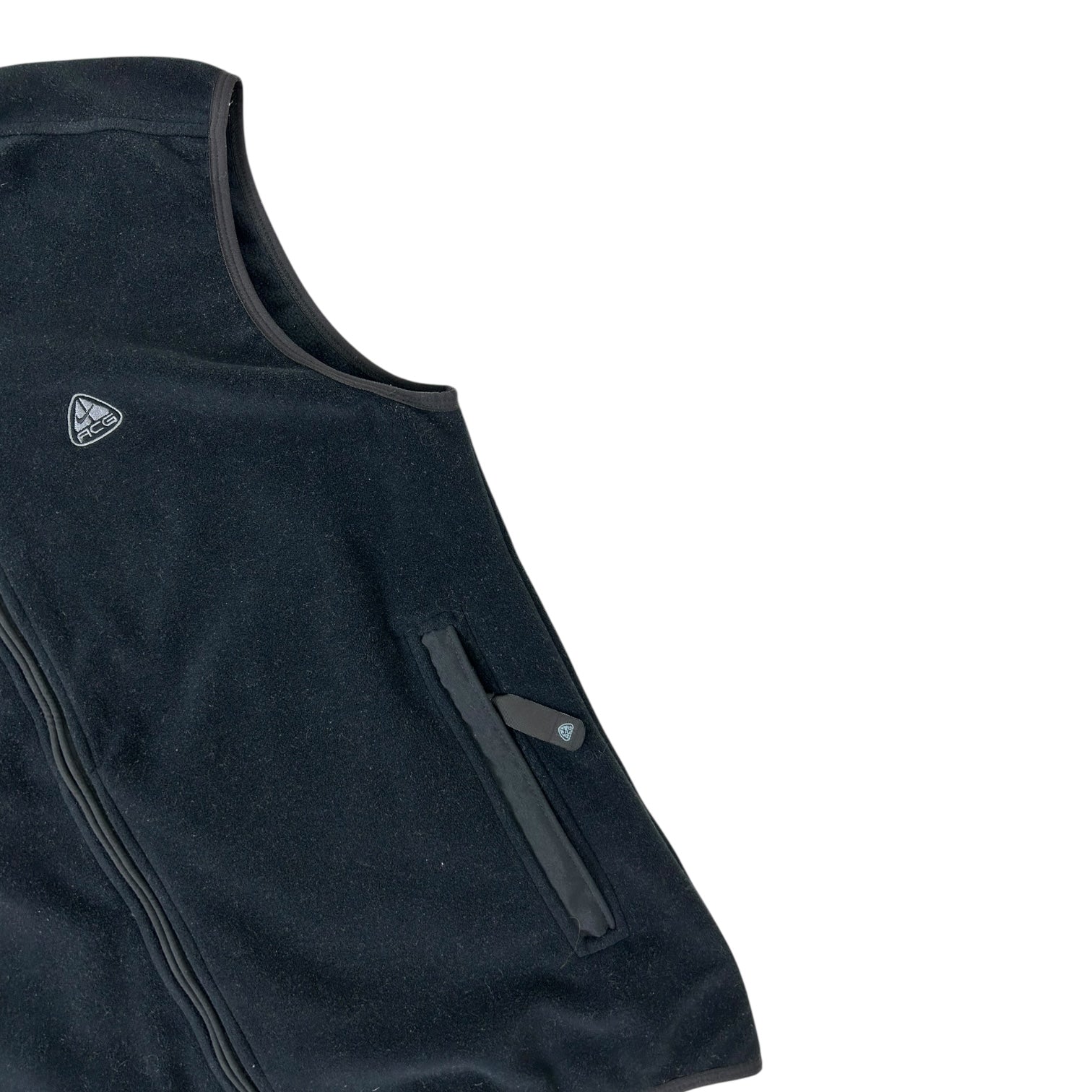 Vintage Nike Acg Polar Fleece Vest Black