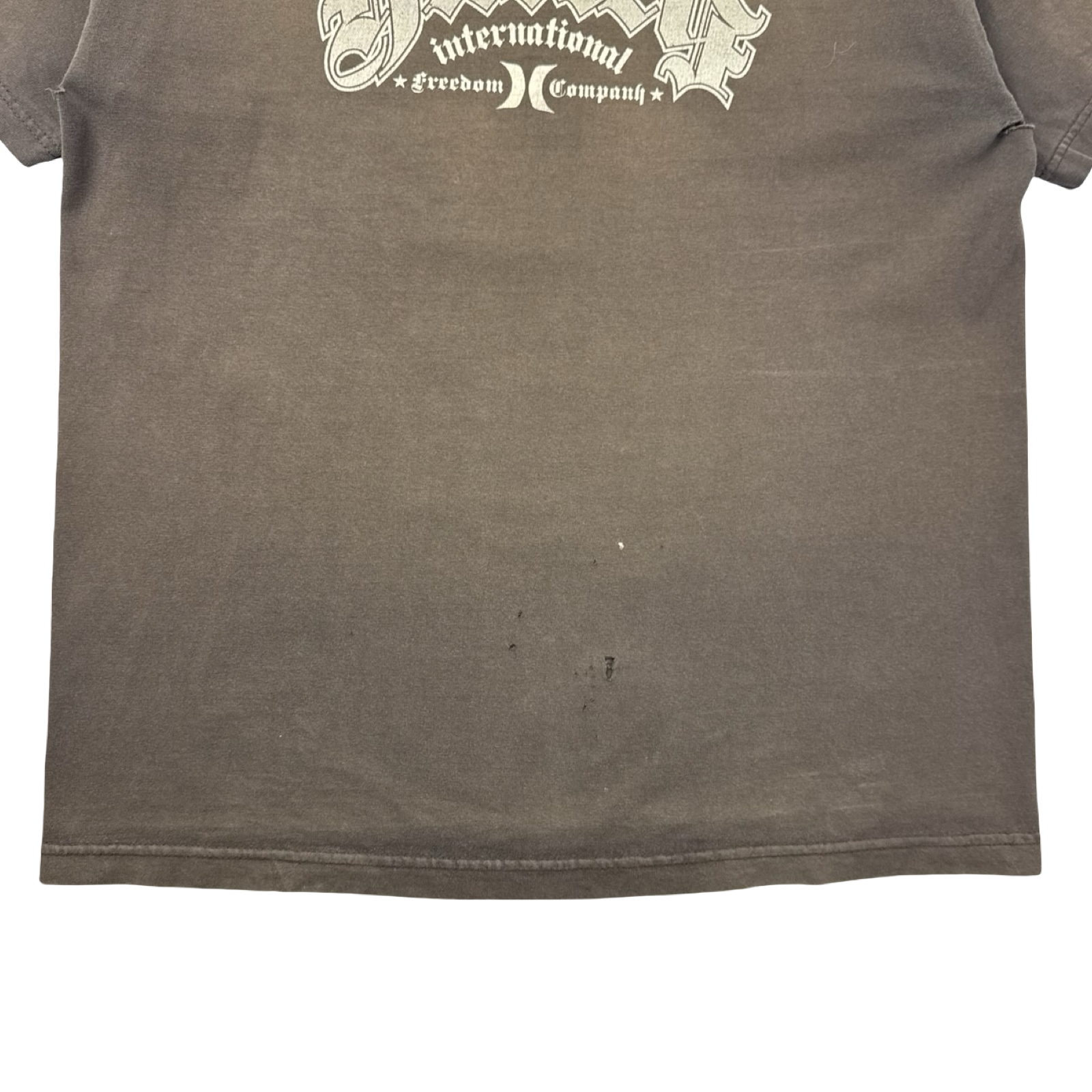 Vintage Y2K Hurley Surf Skate T-Shirt Brown