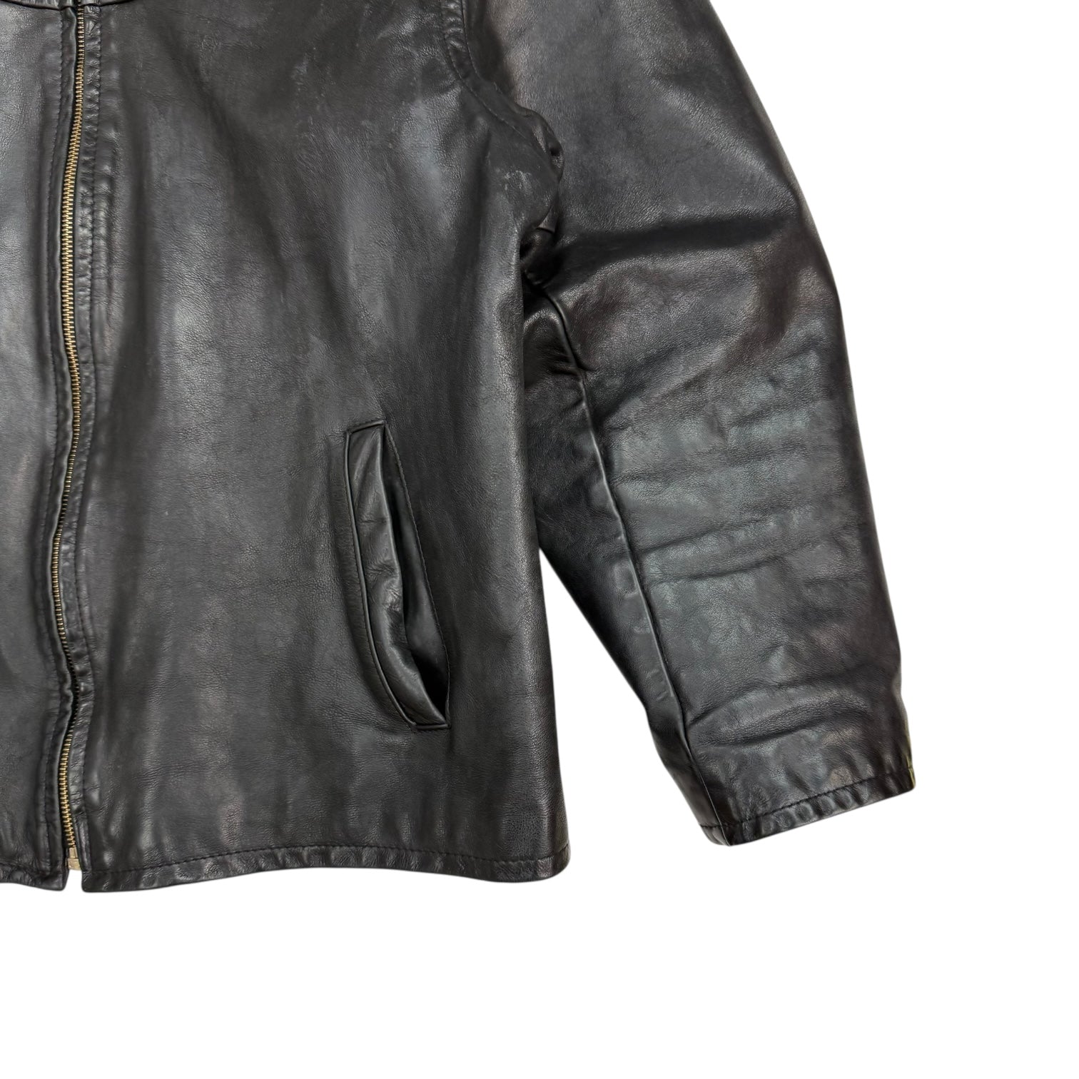 Vintage Schott NYC Leather Jacket Black