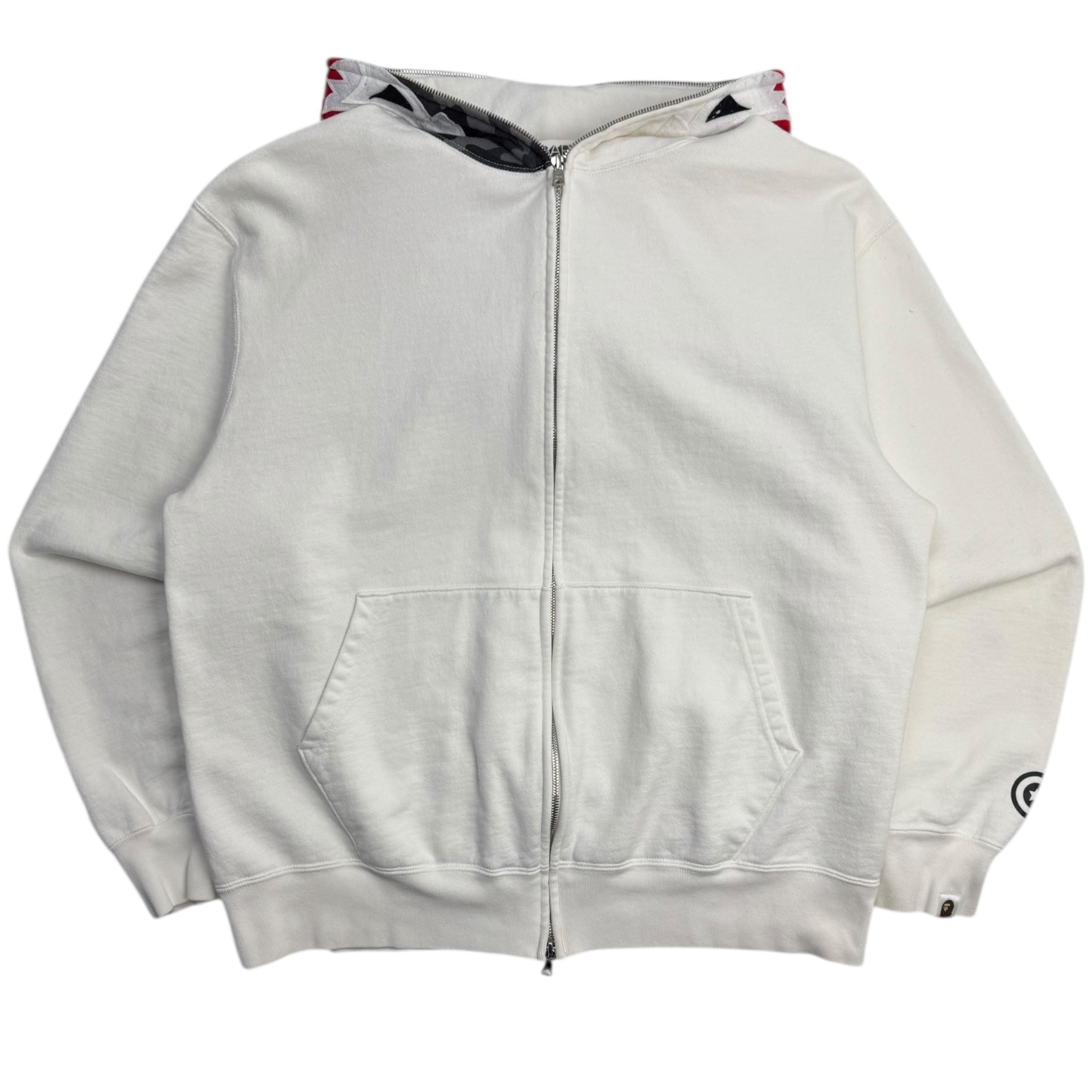 Bape White Tiger Full Zip Hoodie