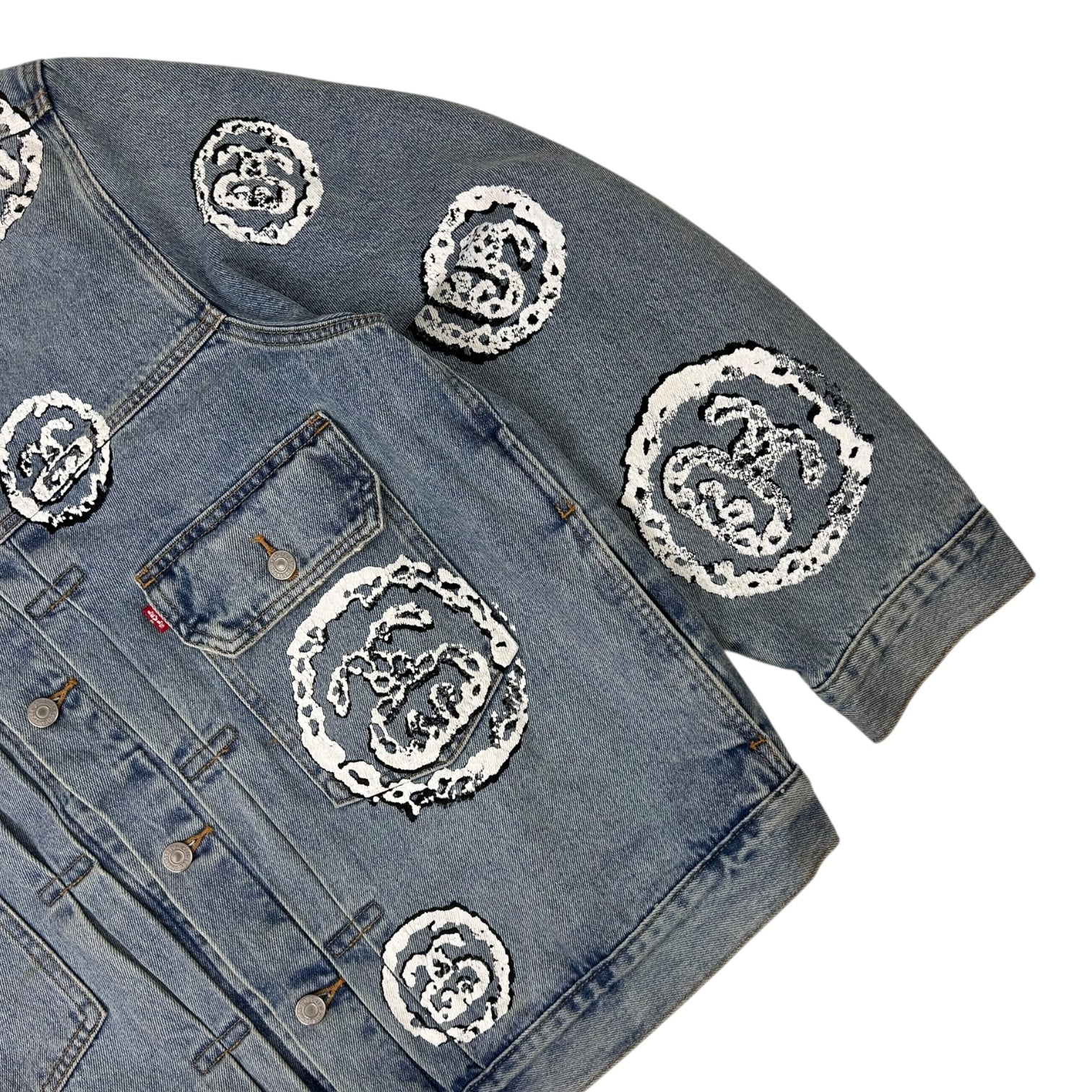 Stussy X Denim Tears Denim Jacket Light Wash