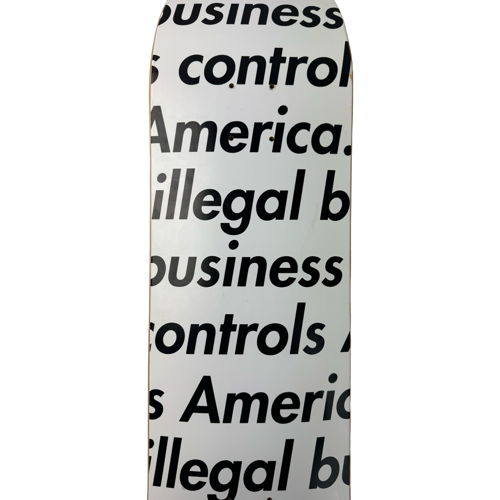 Supreme Illegal Business Skate Deck White