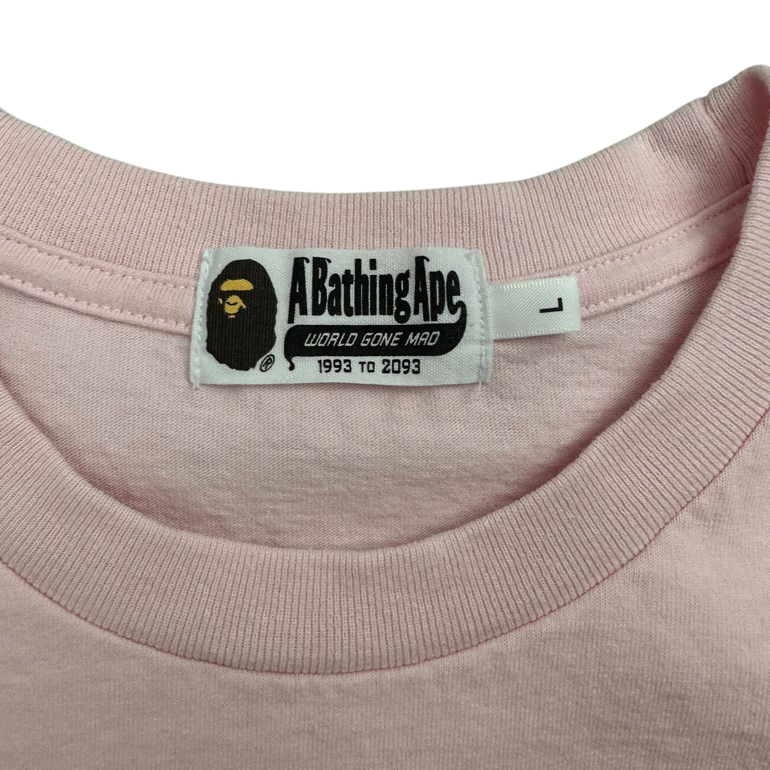 Bape One Point Relaxed Fit Tee Pink