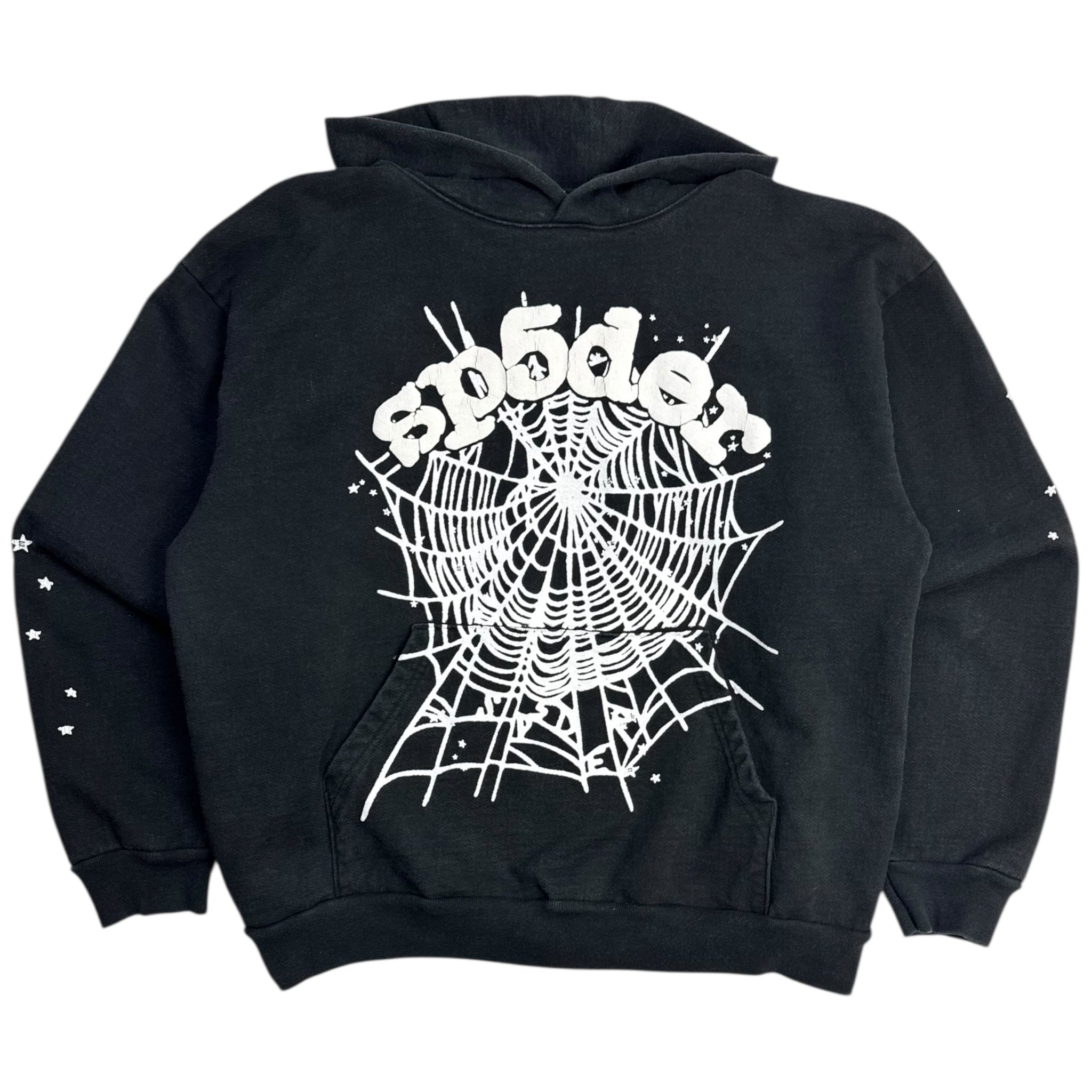 Sp5der OG Web Hoodie Black