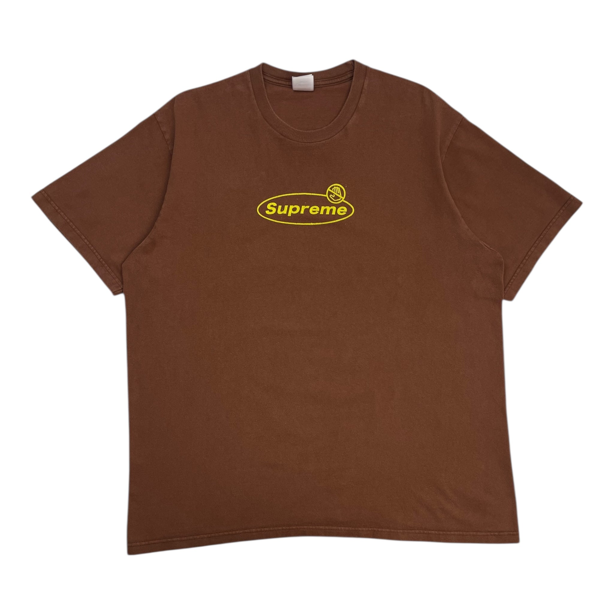 Supreme Warning T-Shirt Brown