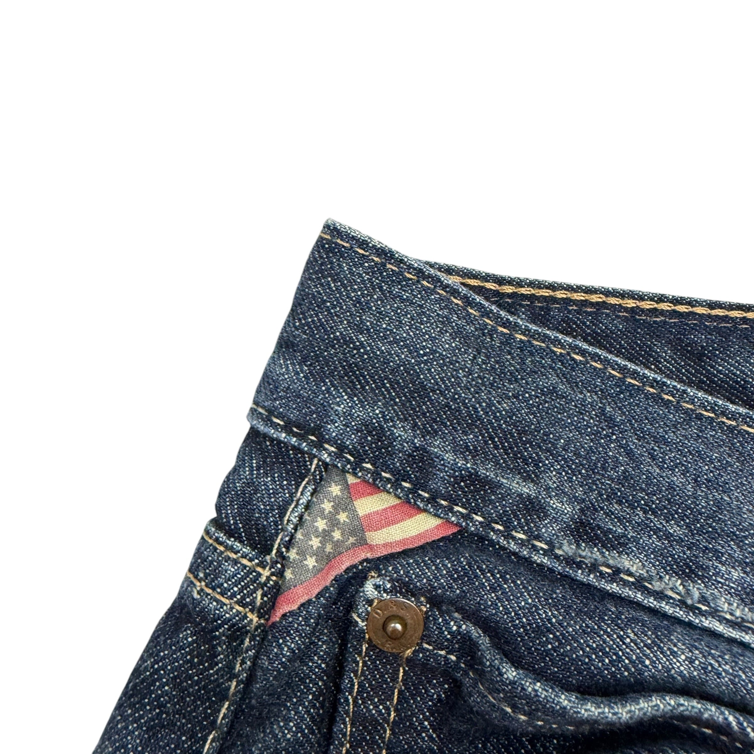 Denim & Supply Ralph Lauren Slouch Fit Dark Wash Jeans Blue