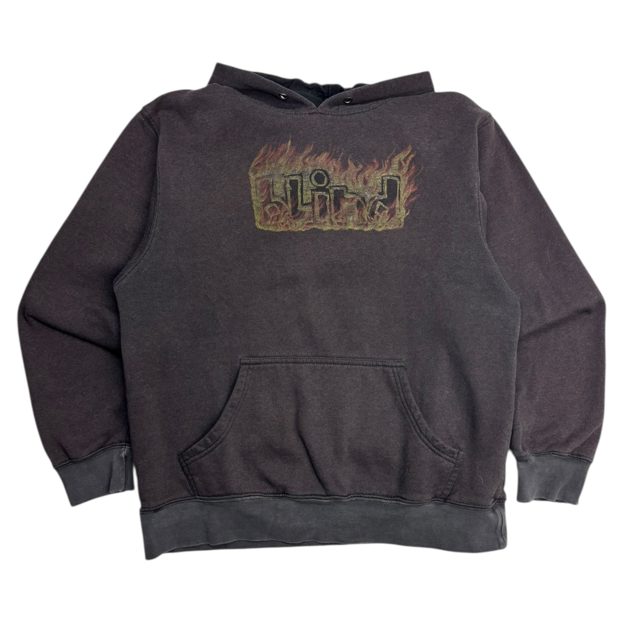 Vintage Blind Skateboards Flame Logo Hoodie Faded