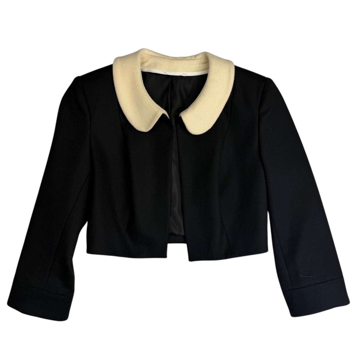 (W) Vintage Lamania Cropped Jacket Black