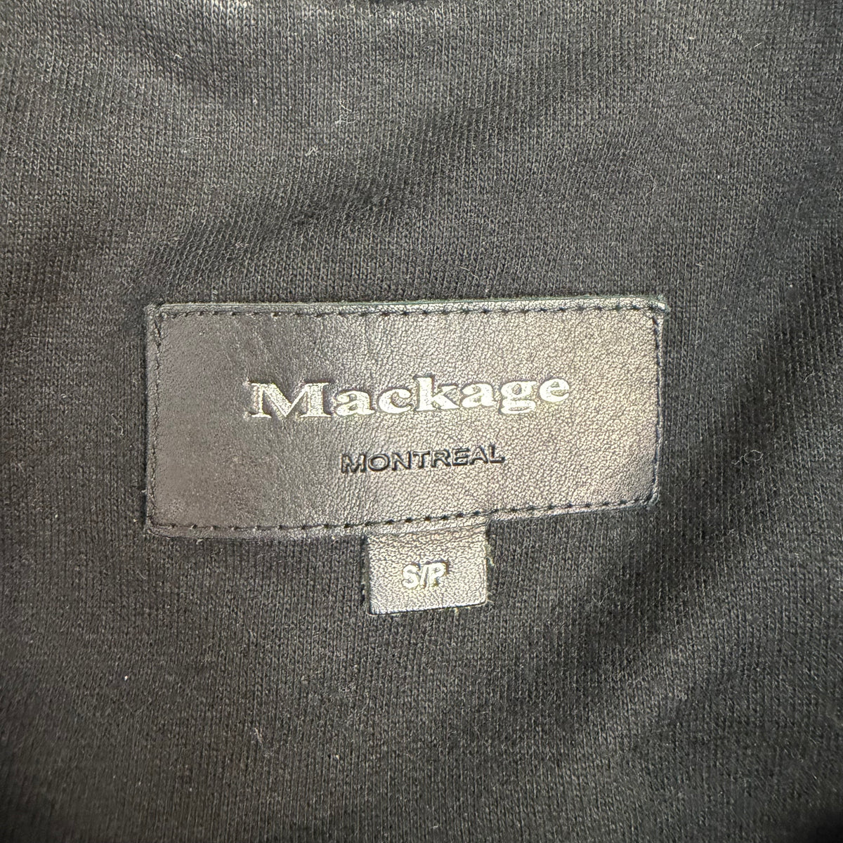 (W) Mackage Asymmetrical Full Zip Windbreaker Black