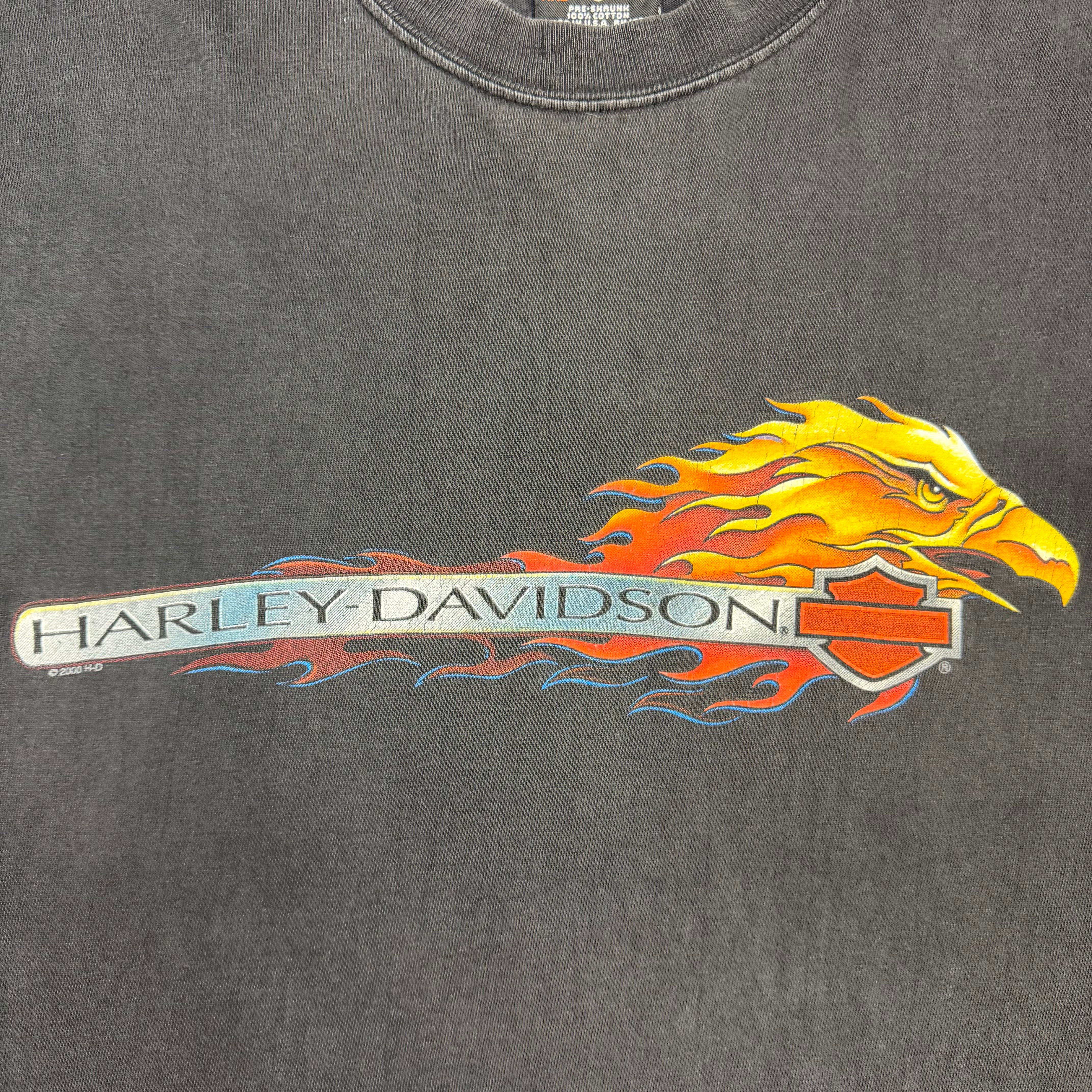 2000 Harley Davidson Calgary Rocky Mountains Tee Black