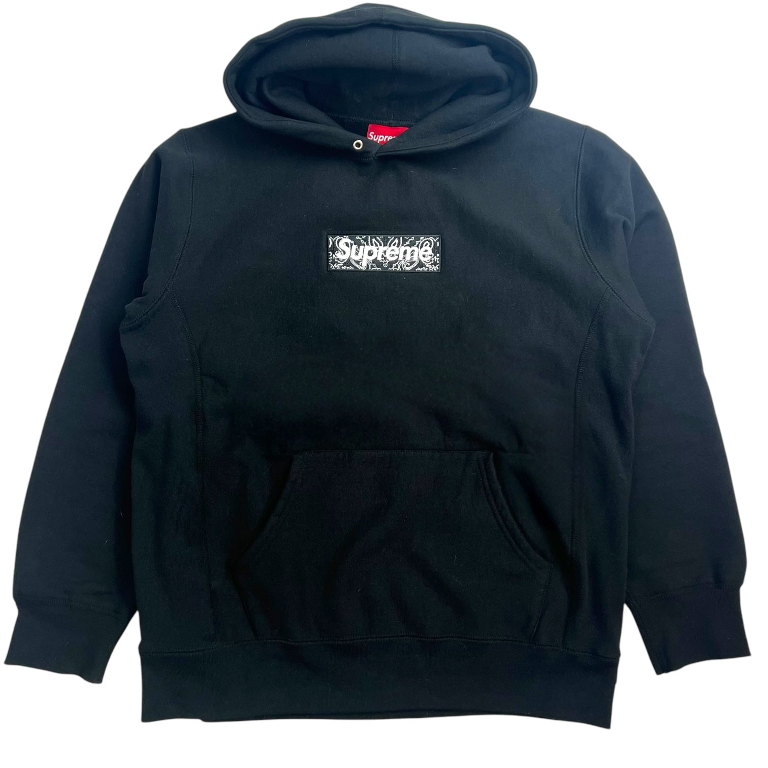 Supreme Bandana Box Logo Hoodie Black