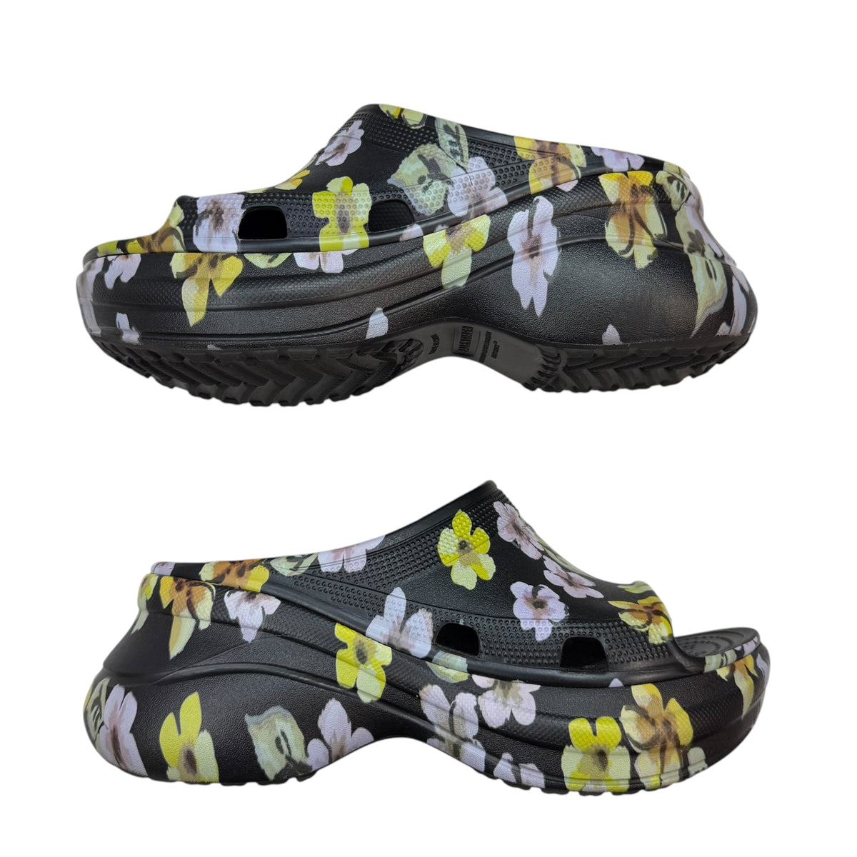 (W) Balenciaga X Crocs Pool Slide Sandals Floral (Used)