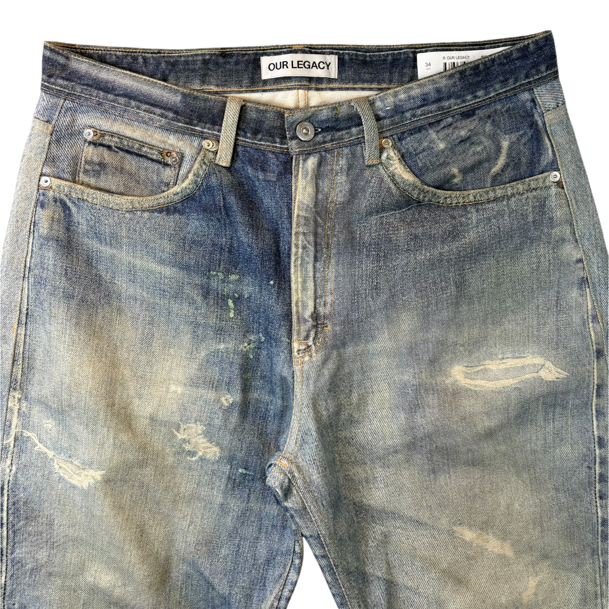 Our Legacy Third Cut Digital Denim Blue