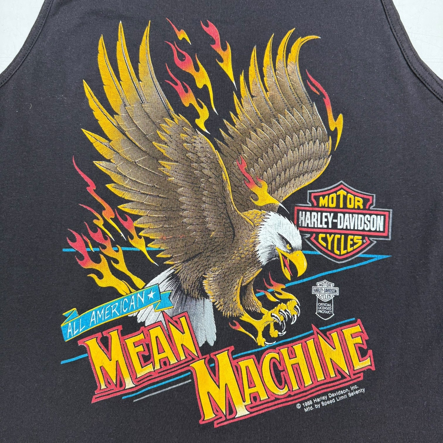 1988 Harley Davidson ‘Mean Machine’ Tank Top Black