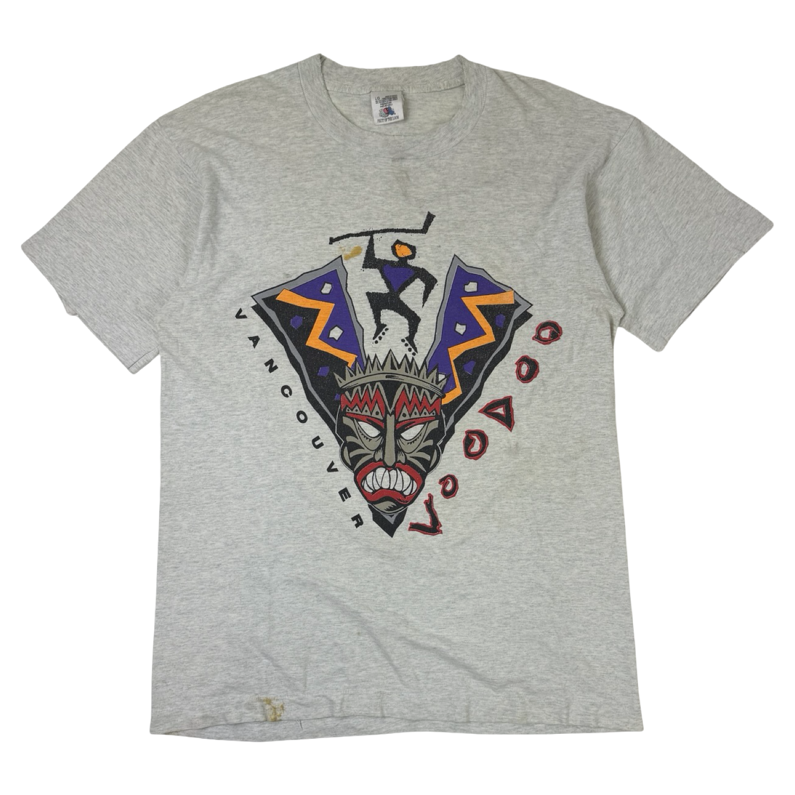 Vintage 1990s Vancouver VooDoo T-Shirt Grey
