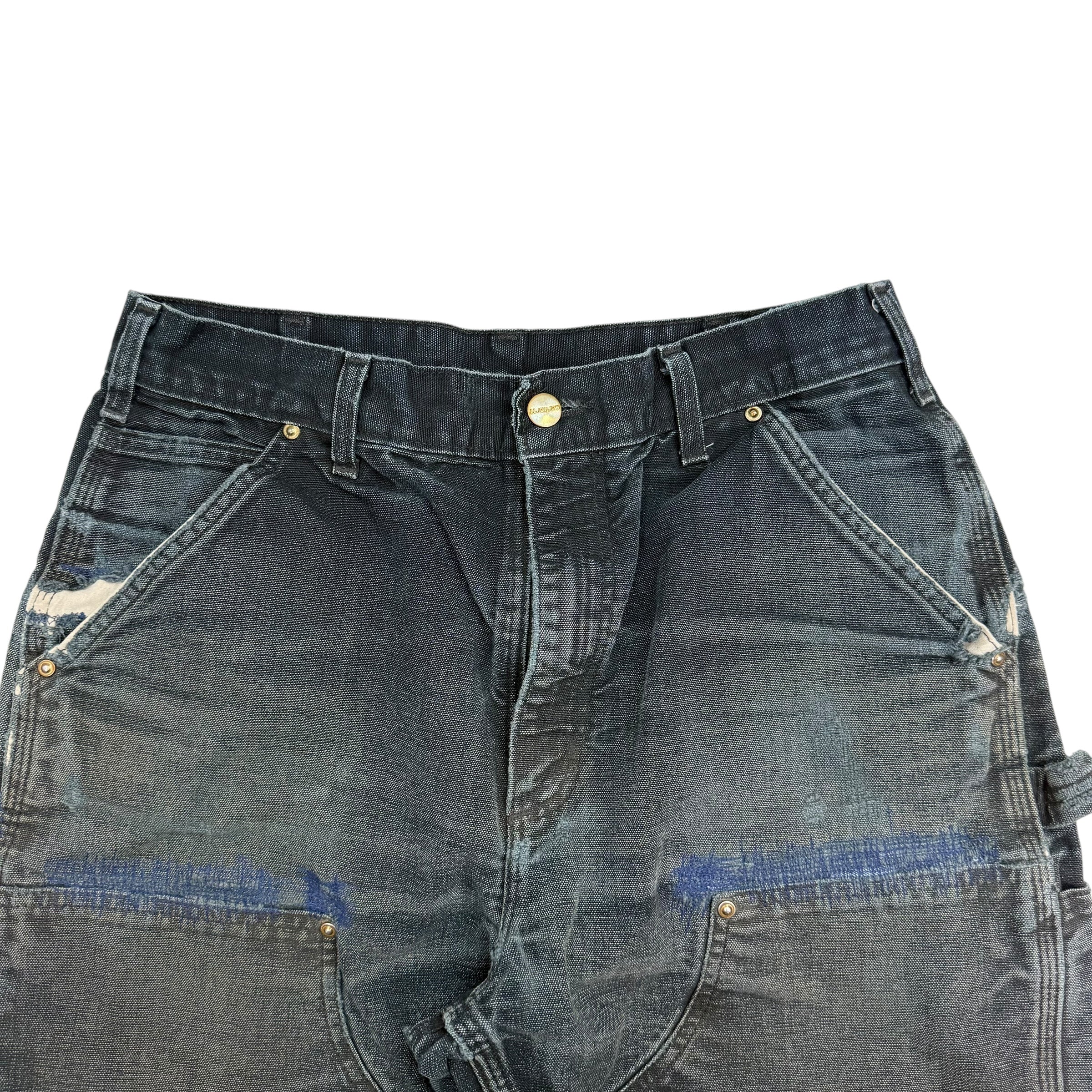 Vintage Carhartt Double Knee Pants Faded Black