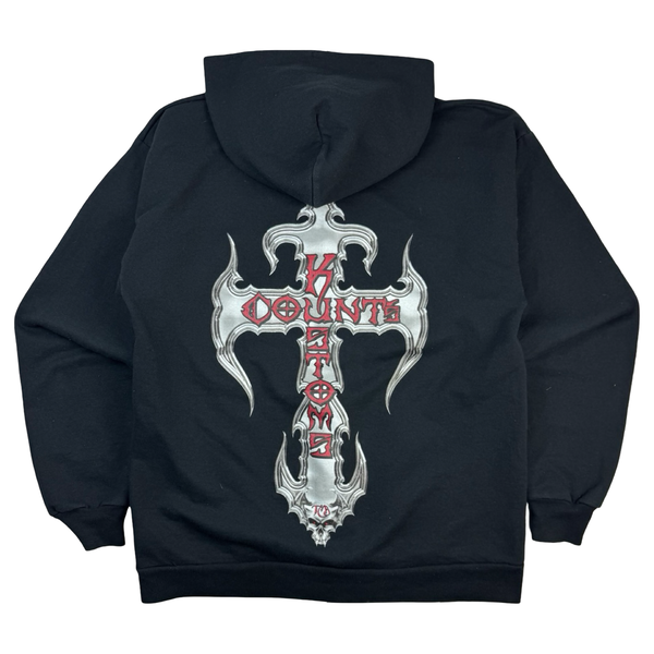 Vintage Y2K Count Kustoms Zip Up Hoodie Black