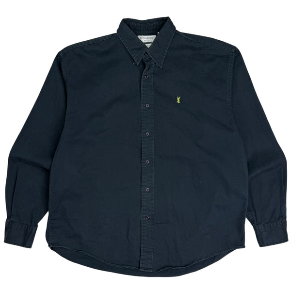 Vintage Yves Saint Laurent Button Up Shirt Black