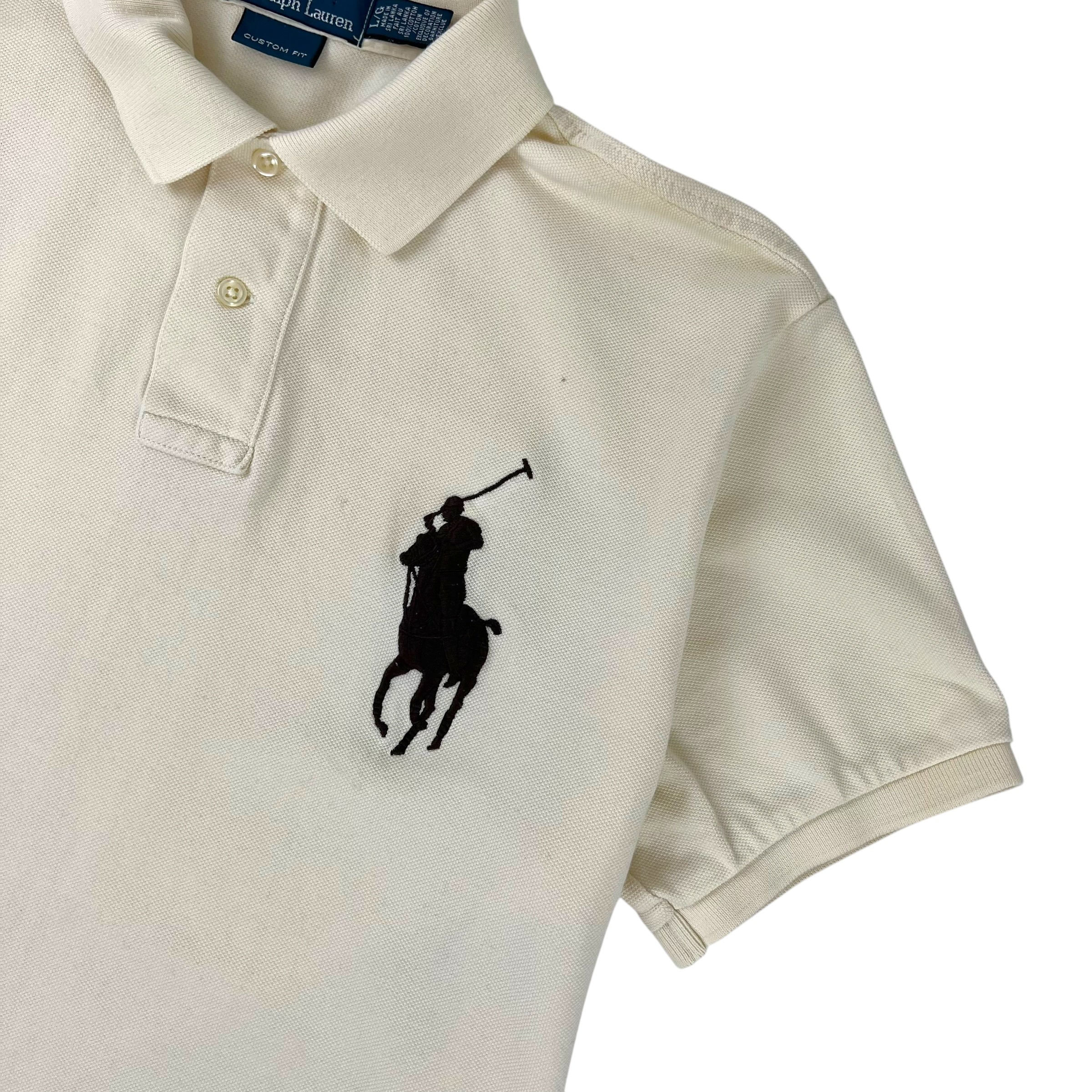 Vintage Polo Big Pony T-Shirt Cream