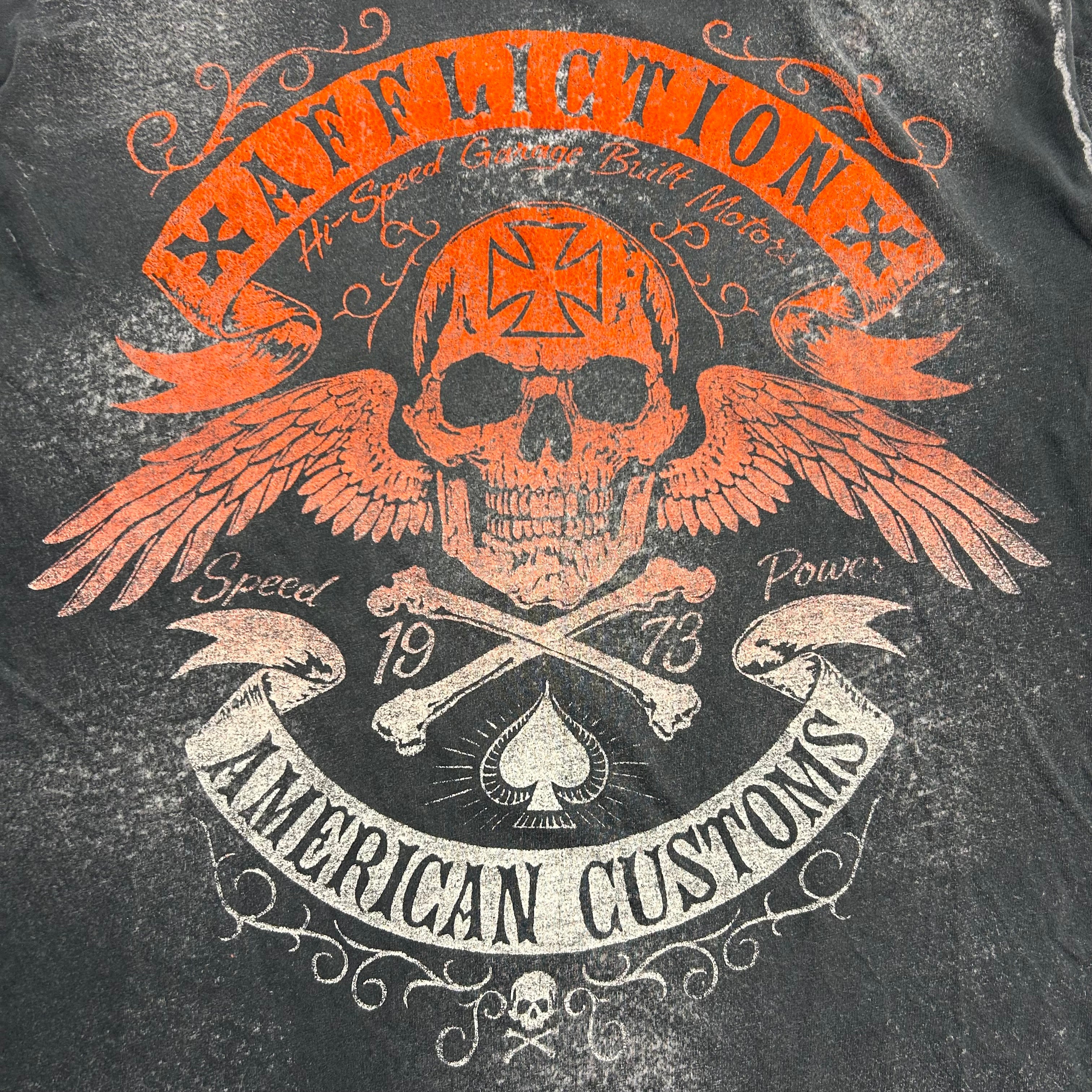 Vintage Y2K Affliction Skull Wings AOP Tee