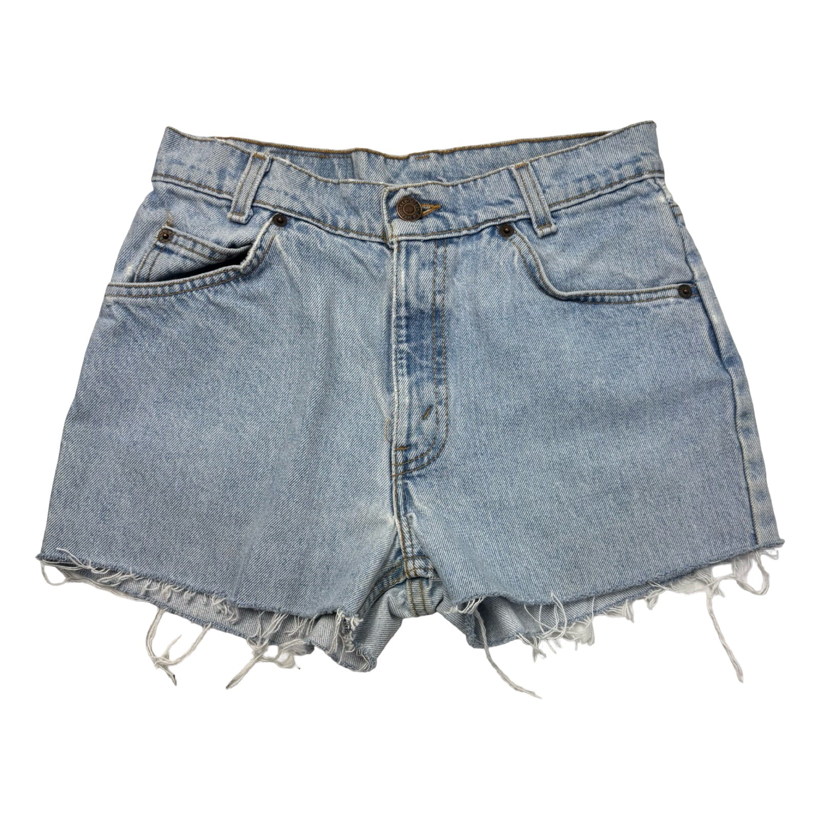 (W) Vintage Levi’s 505 Orange Tab Jean Short Light Wash