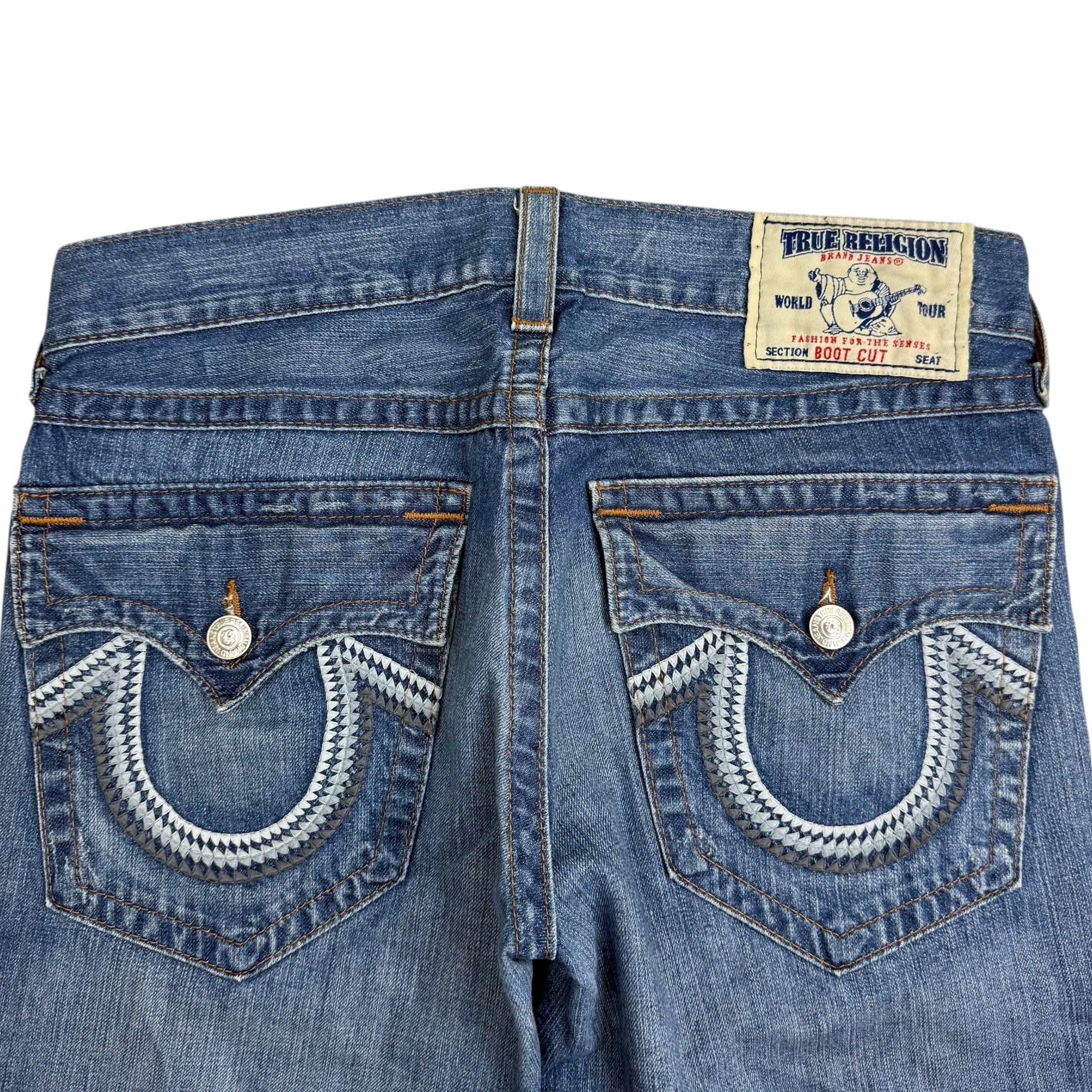 Vintage True Religion Boot Cut Denim Pants Dark Wash