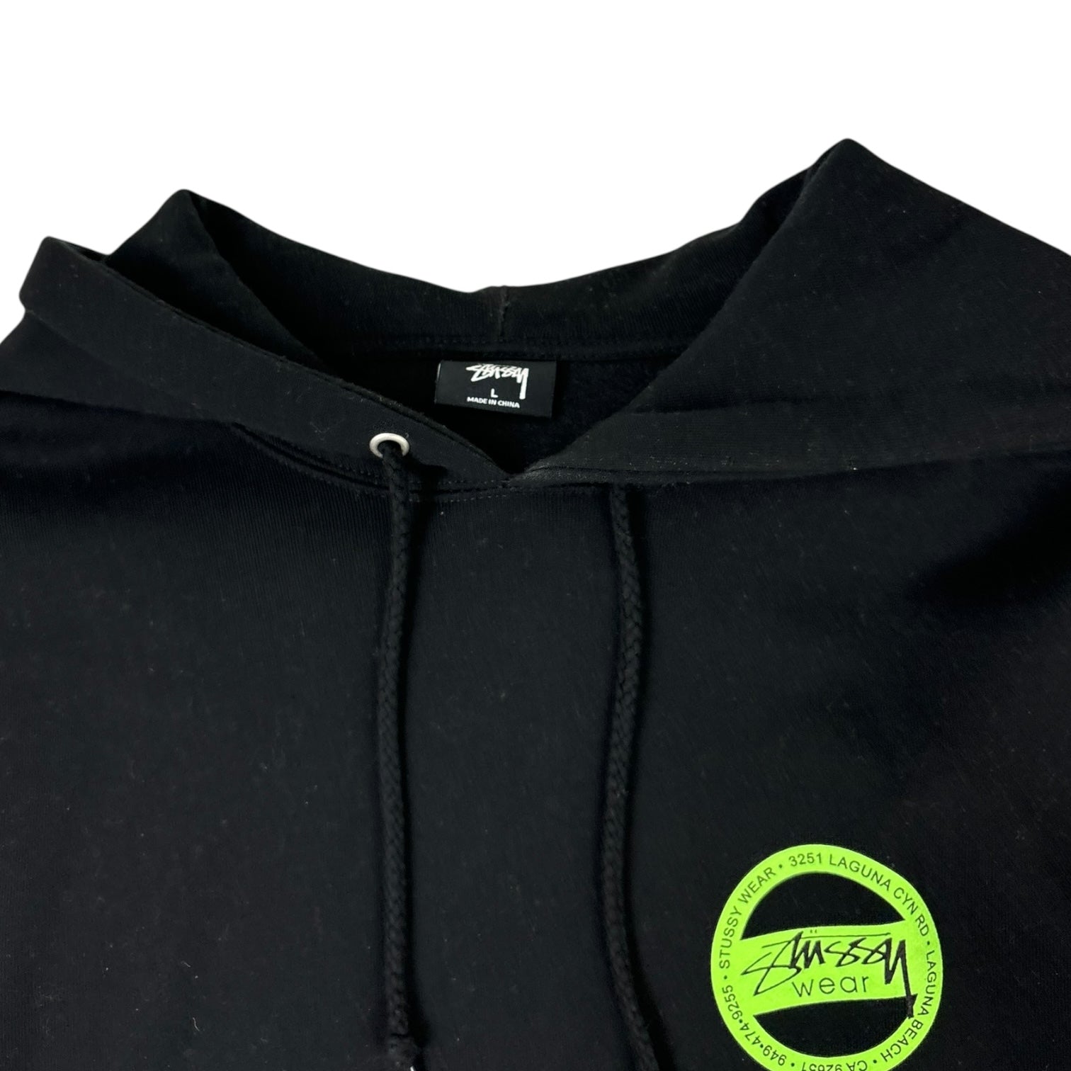 Stussy Wear Circle Hoodie Black