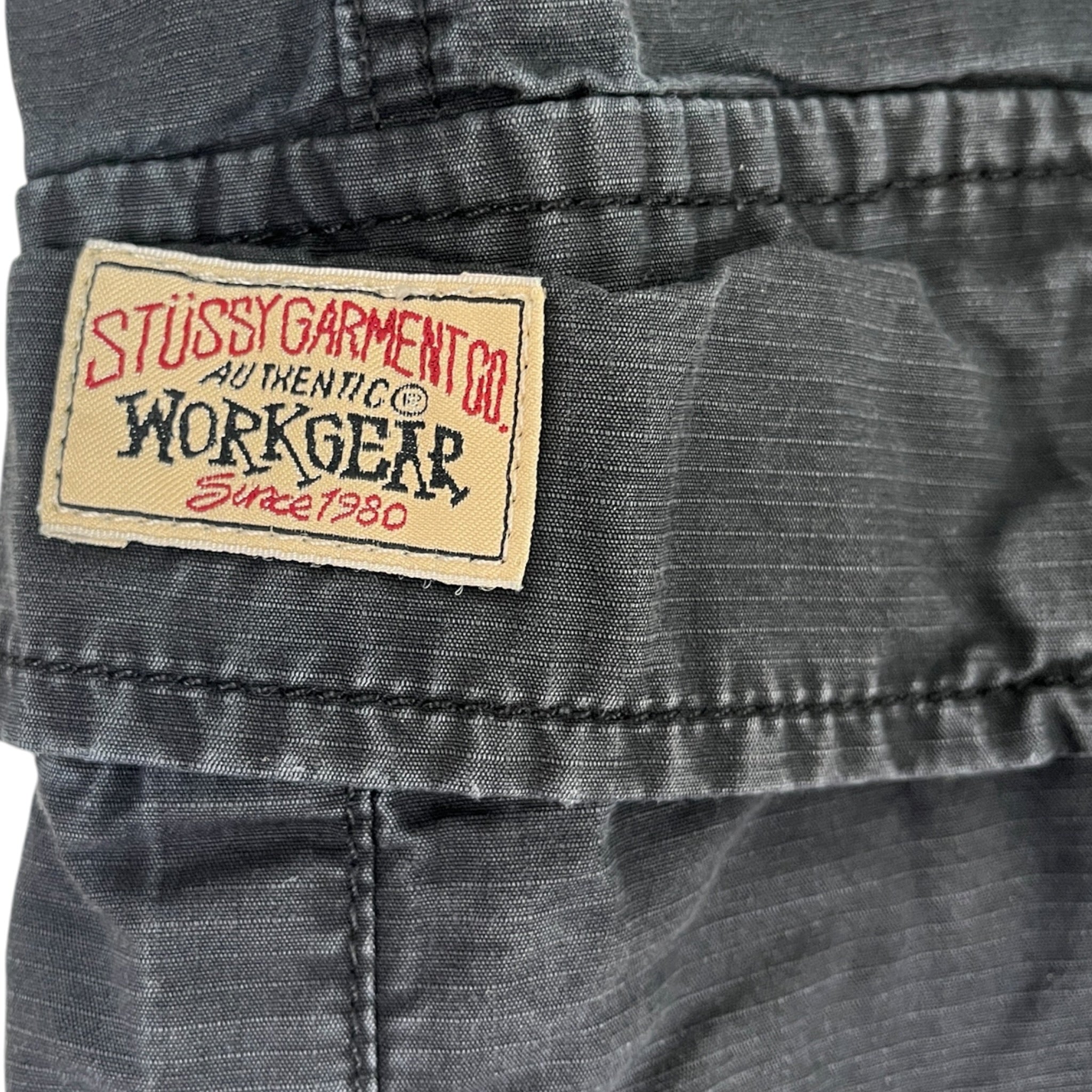 Stussy Ripstop Cargo Beach Pants Washed Black