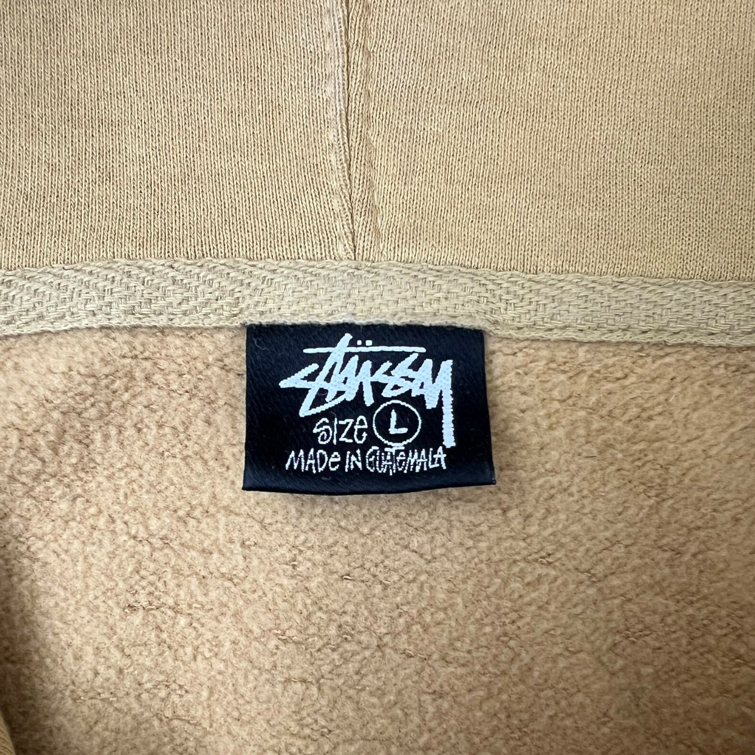 Stussy Basic Appliqué Hood Hoodie Khaki