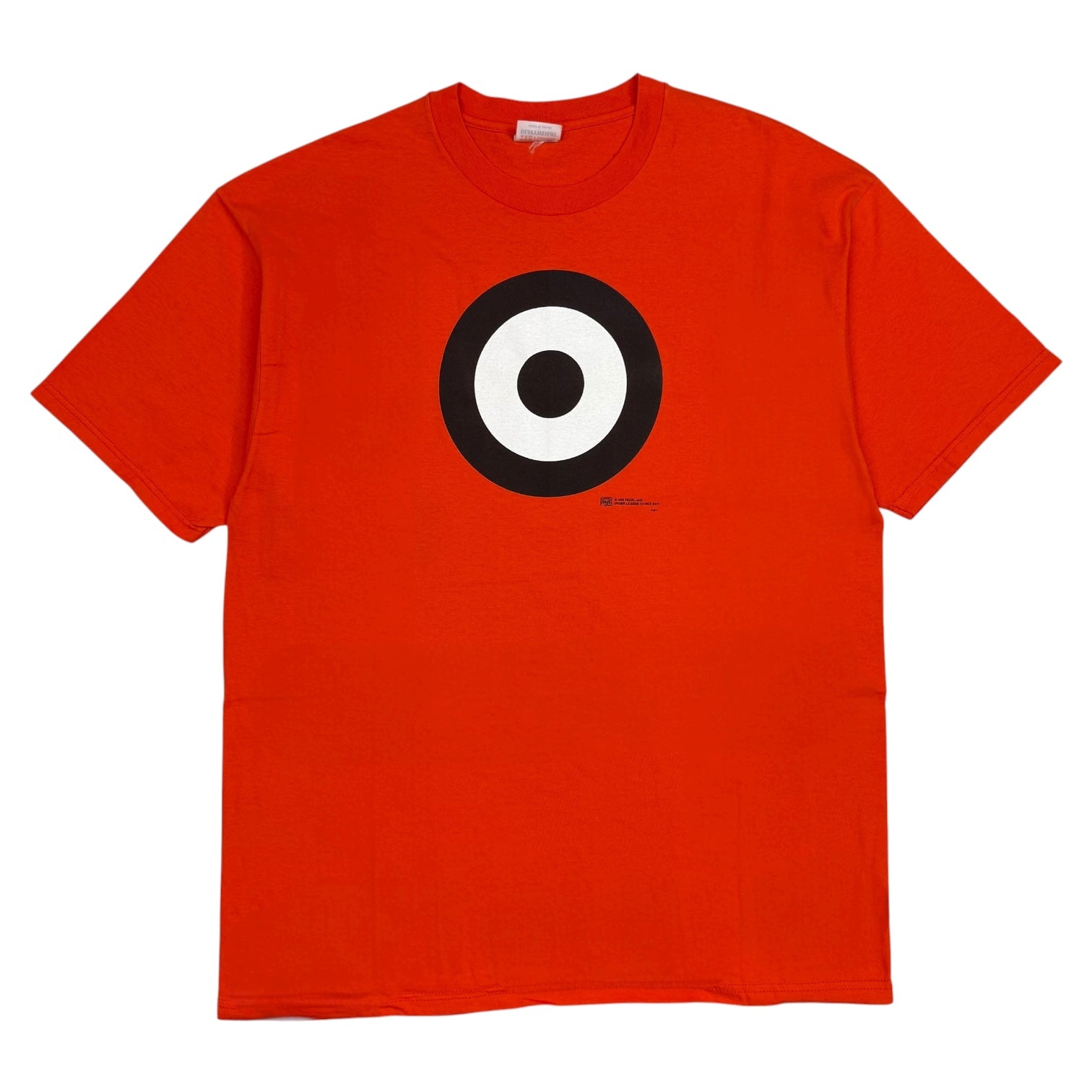 1995 Pearl Jam Tour Tee Orange