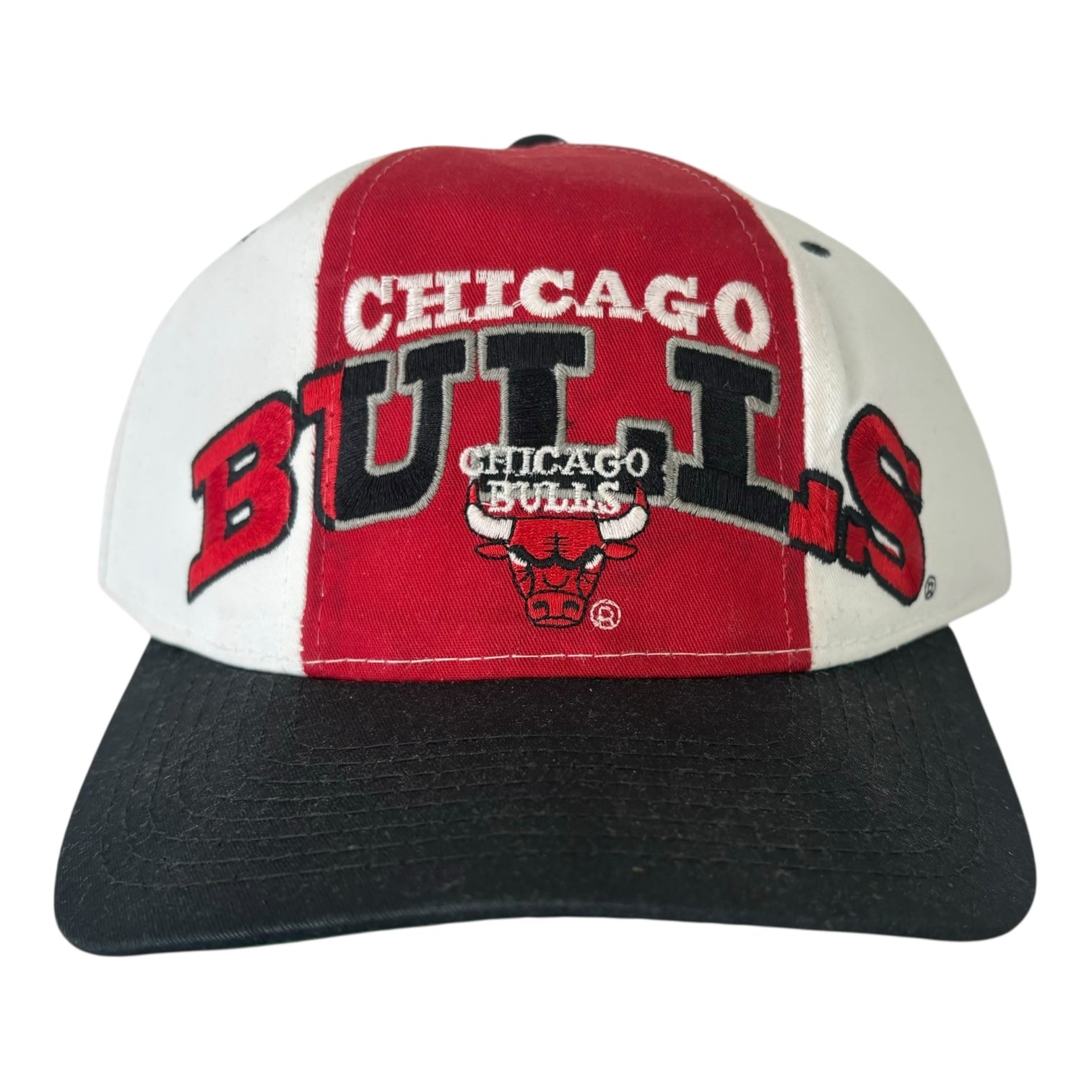 Vintage Chicago Bulls Starter SnapBack Hat White/Red