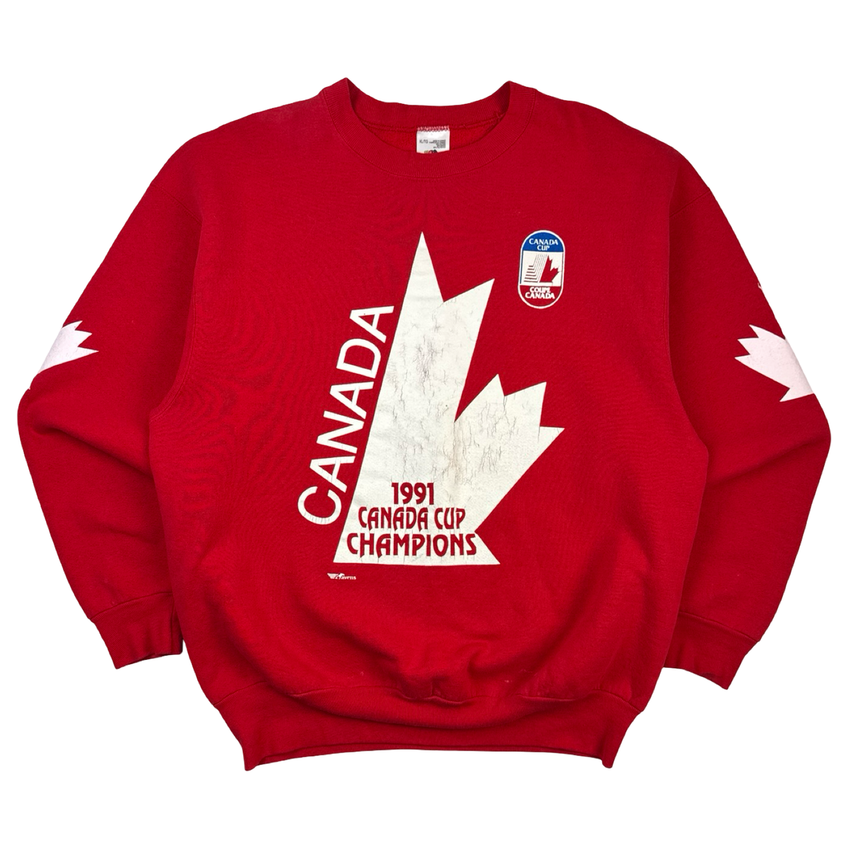 1991 Team Canada Cup Champions Crewneck Red