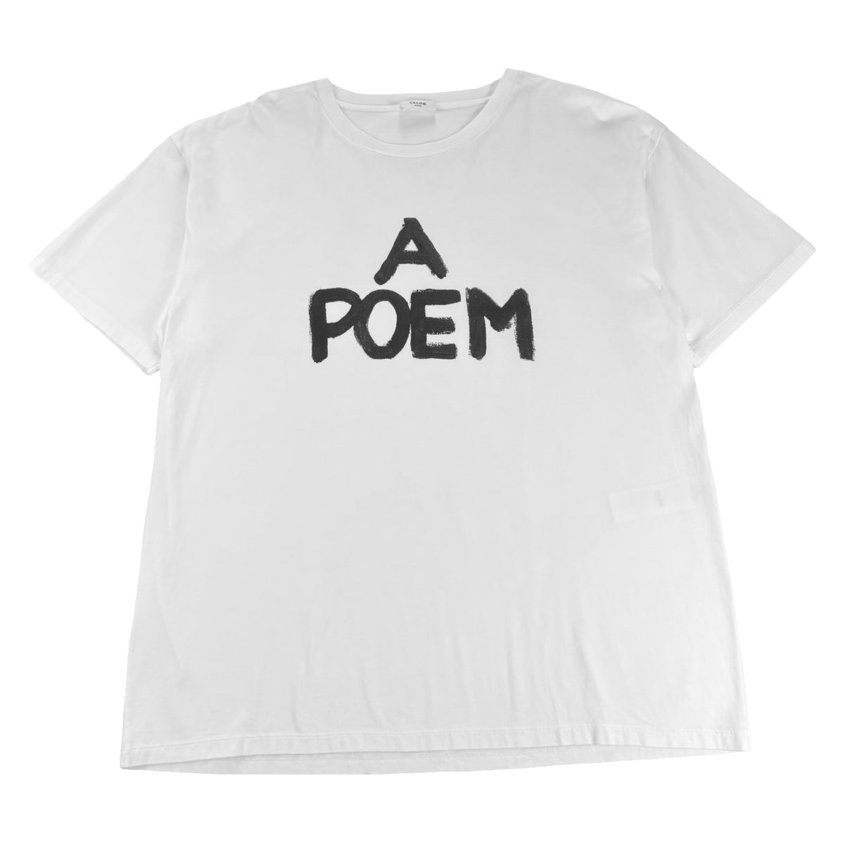 Celine Homme Paris “A Poem” T-Shirt White