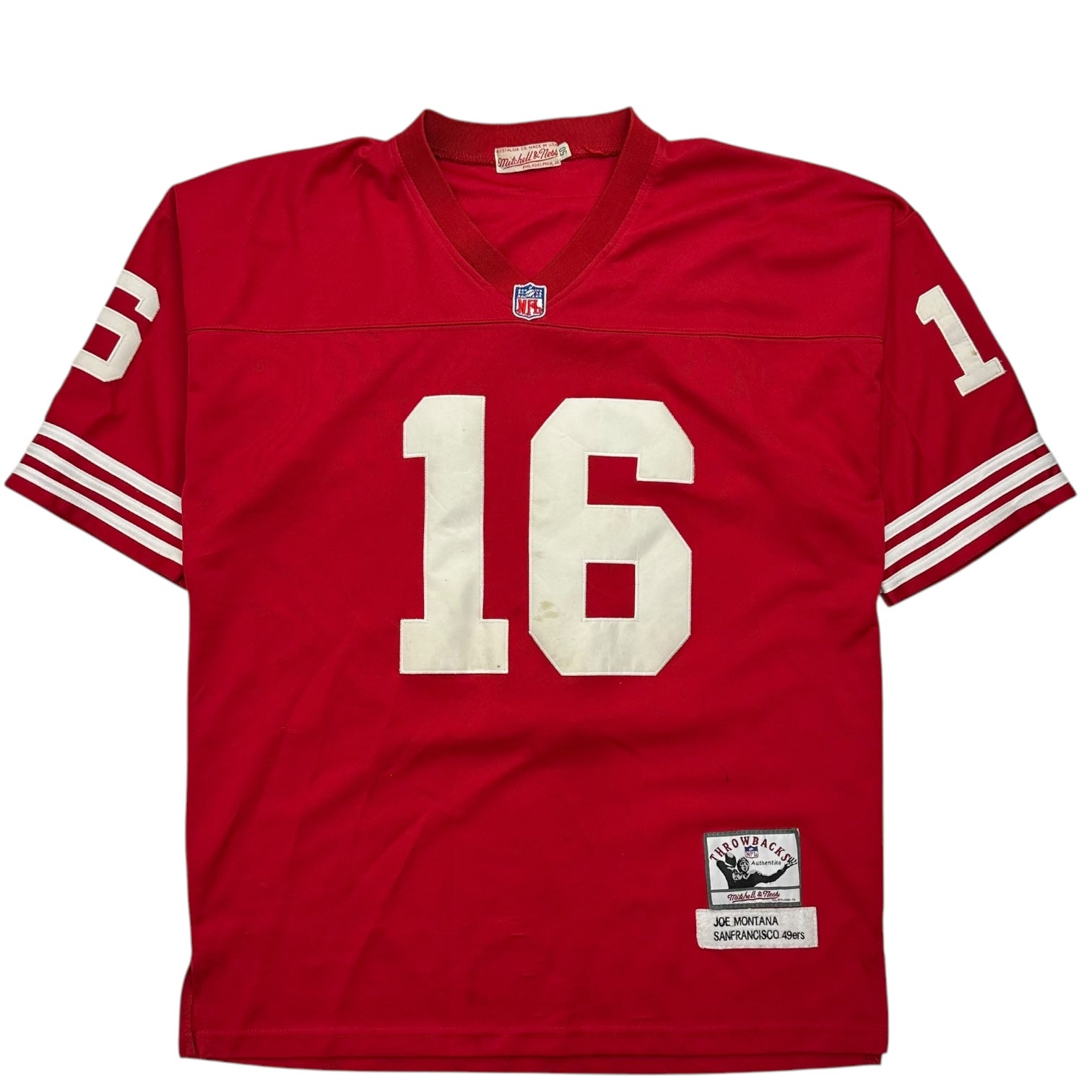 Vintage San Francisco 49ers Joe Montana Jersey Red