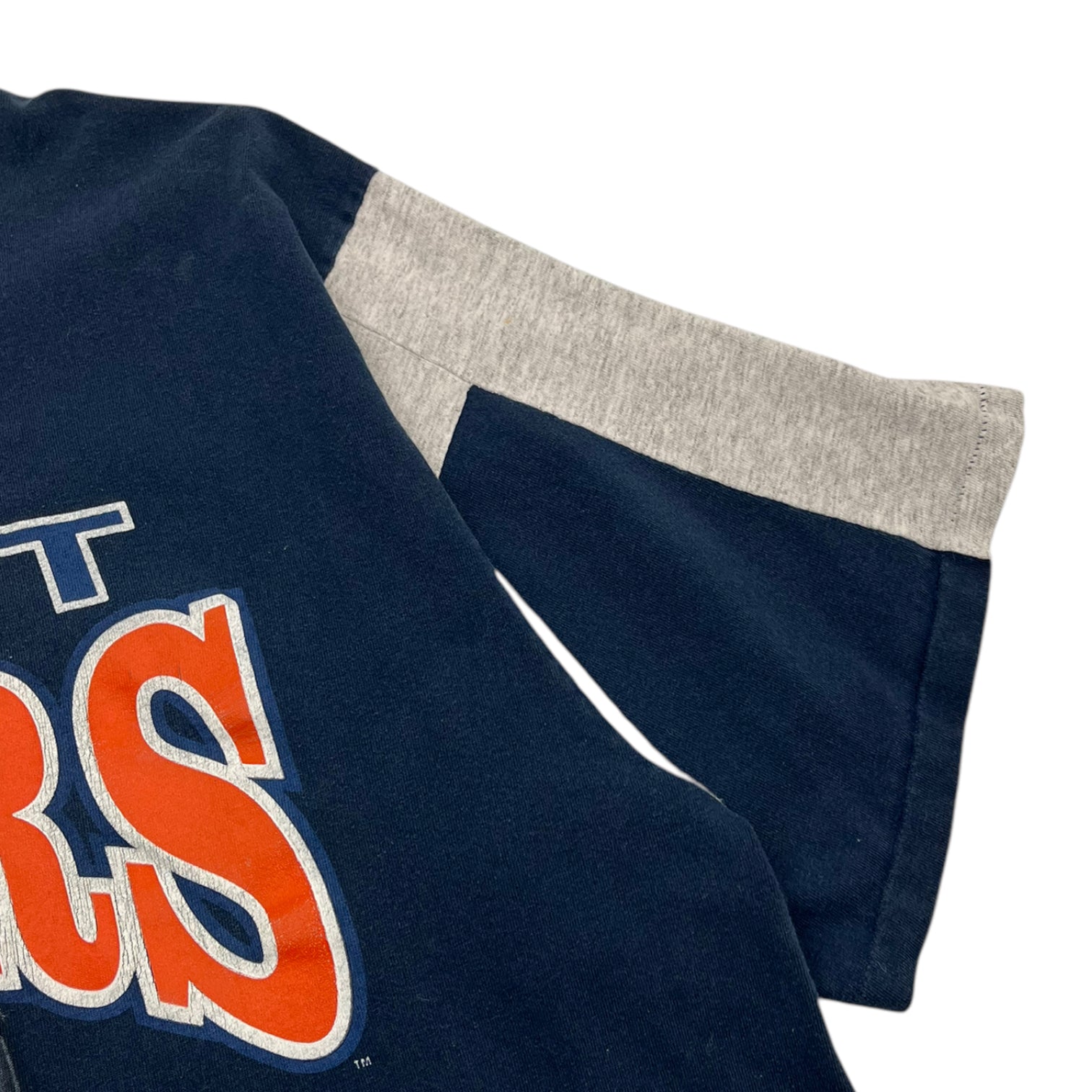 1994 Detroit Tigers Smilling Baseball Tee Navy/Grey