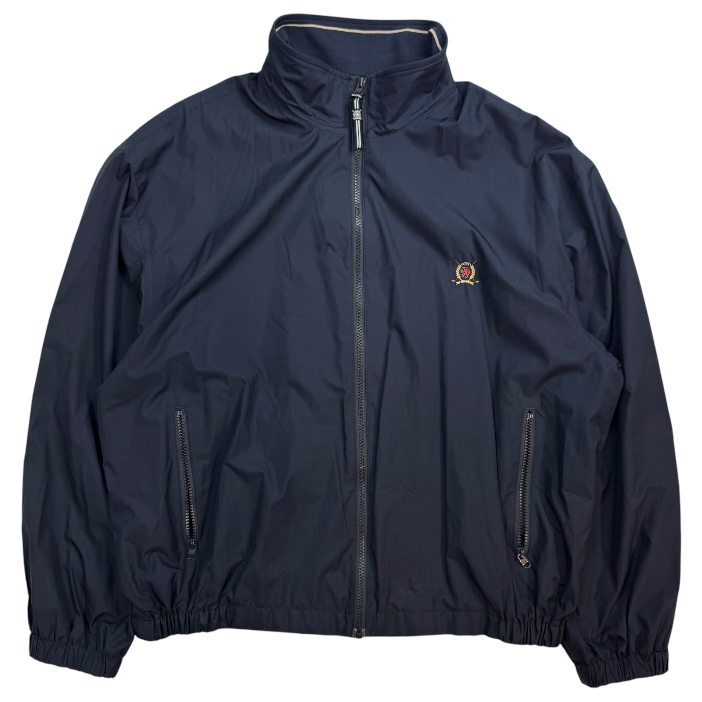 Vintage Tommy Hilfiger Golf Windbreaker Jacket Navy Blue