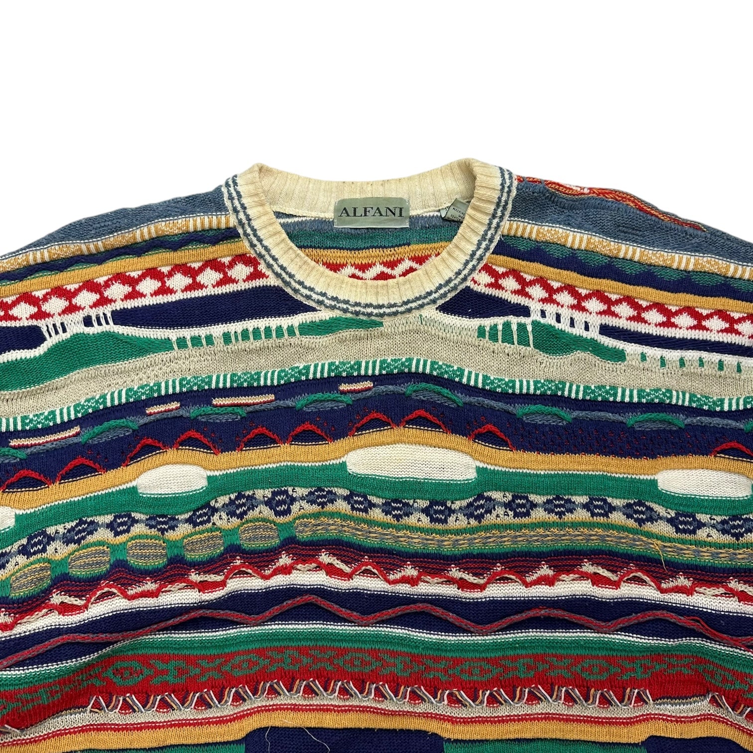 Vintage Alfani Multicolour Knit Sweater