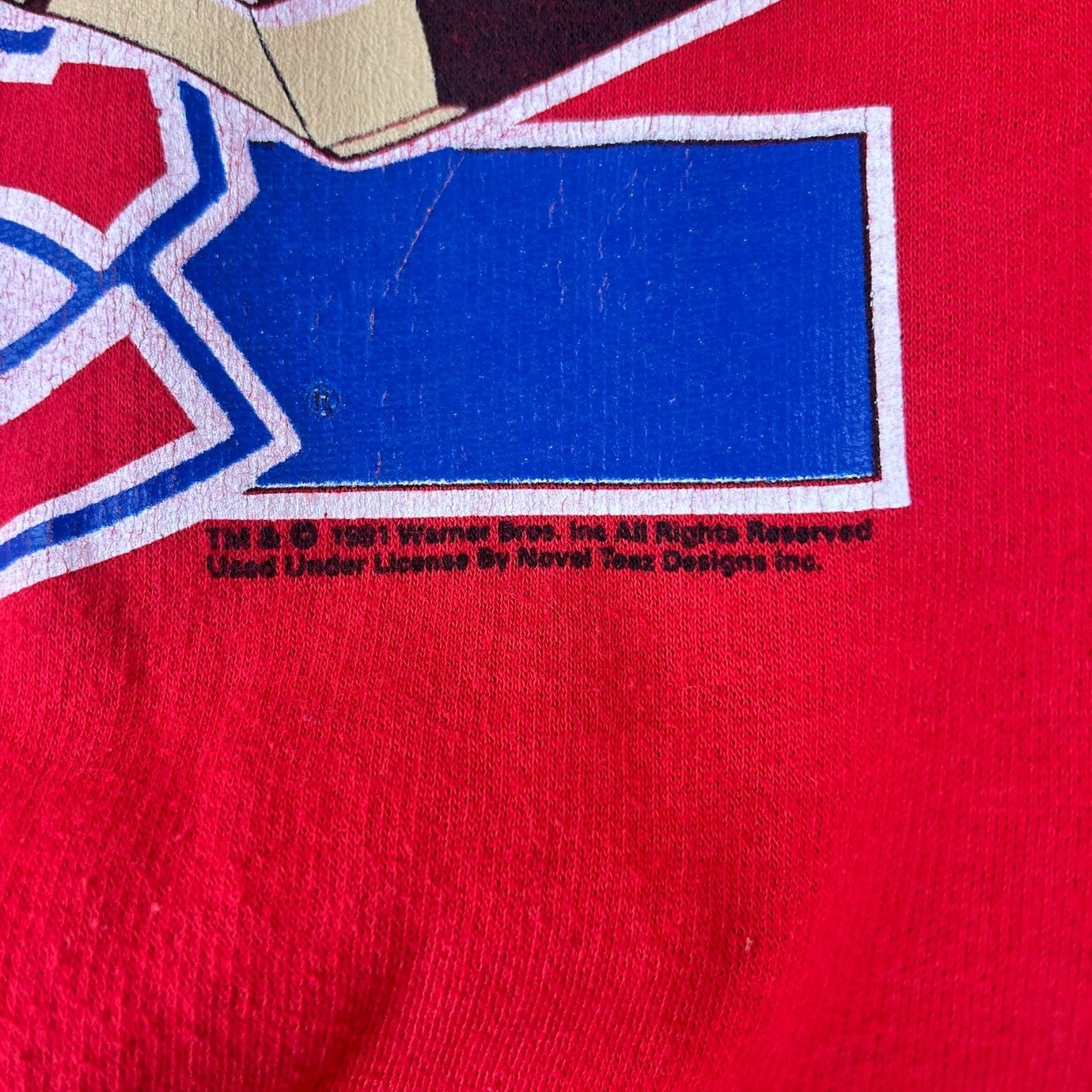 1991 Montreal Canadiens Taz Crewneck Sweater Red