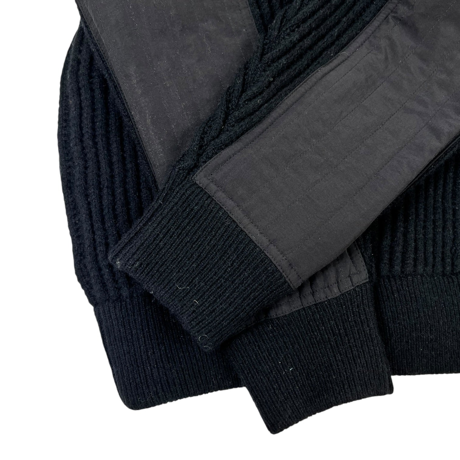 Stussy Military Patch Zip Sweater Black
