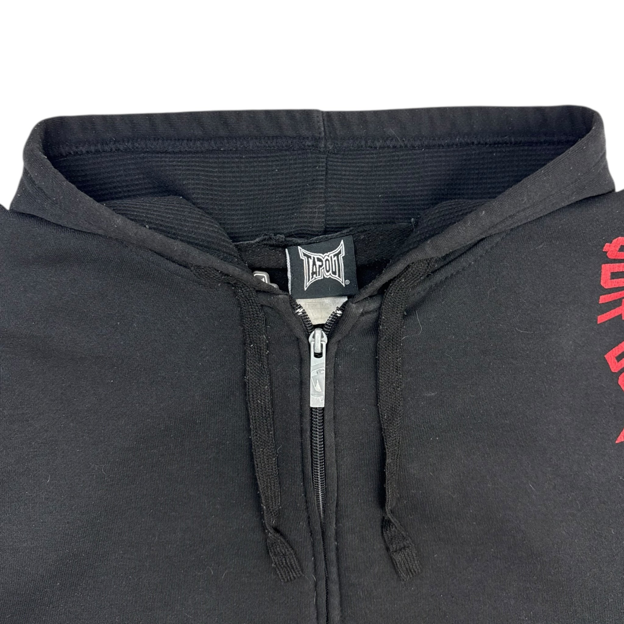 Vintage Y2K Tapout Waffle Hood Zip Hoodie
