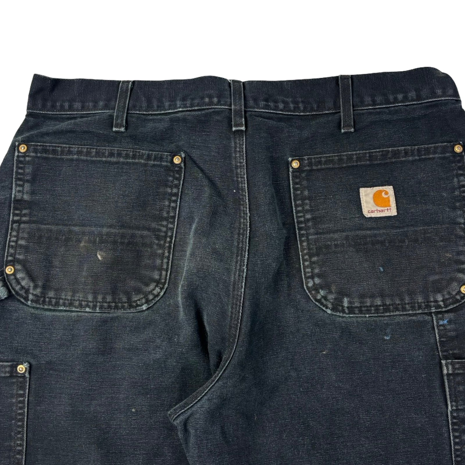 Carhartt Double Knee Work Pants Washed Black