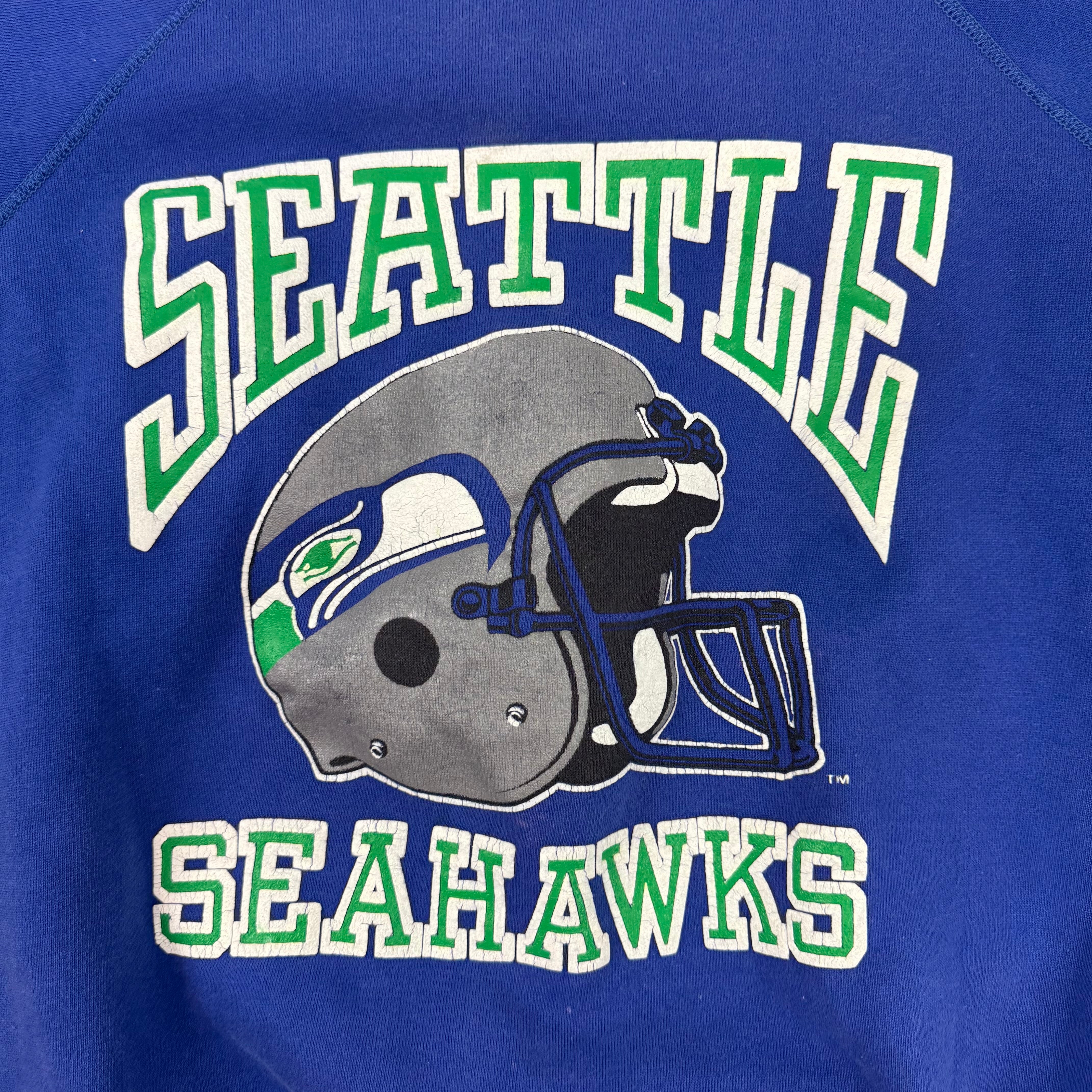 Vintage Seattle Seahawks Crewneck Blue